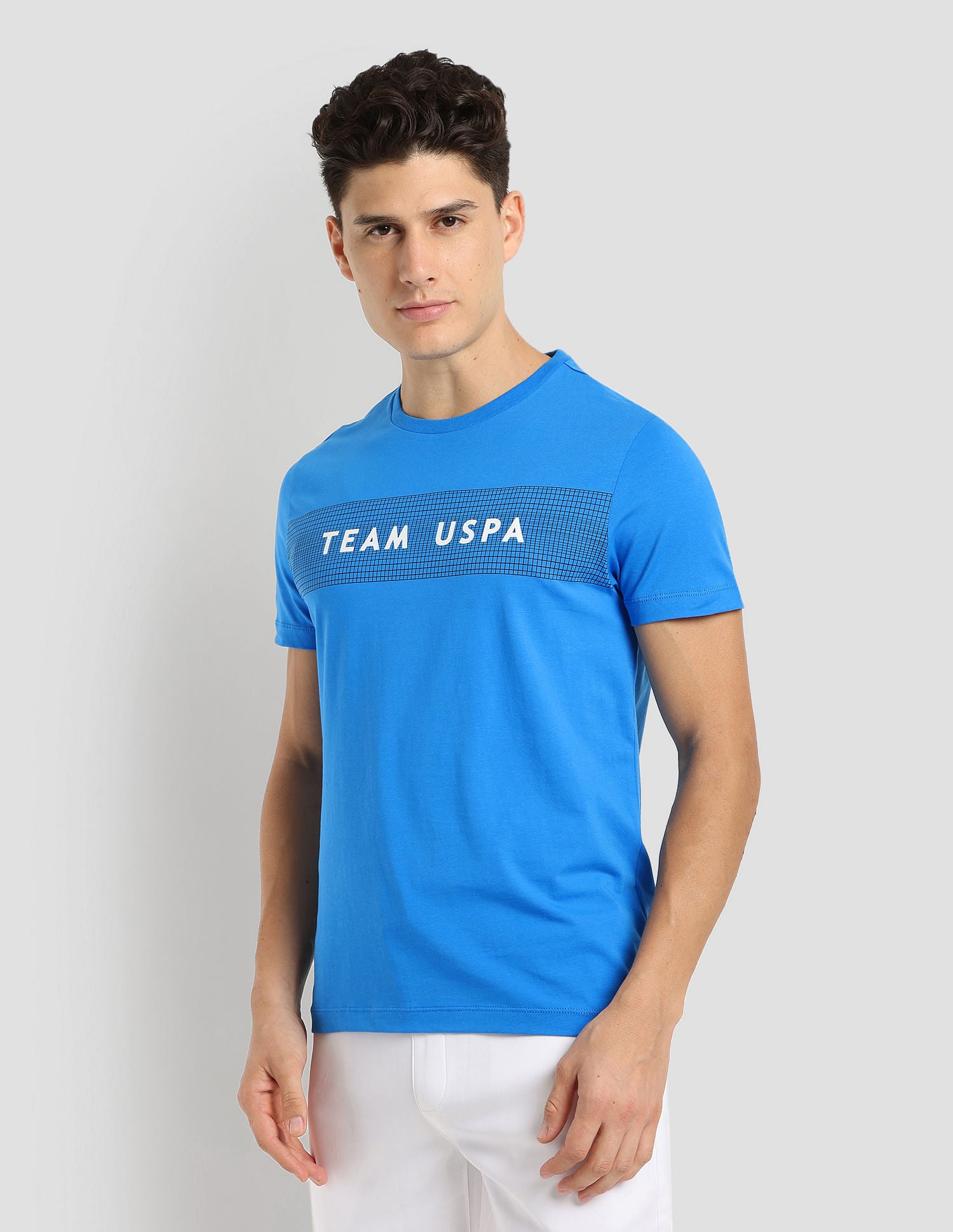 Digital Logo Performance T-Shirt Blue - U.S. Polo Assn. India | Large