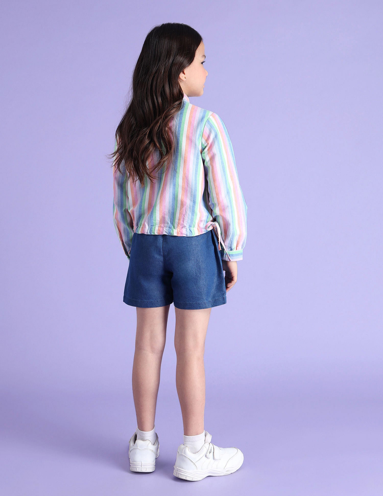 Girls Candy Striped Top Multi-colour - U.S. POLO ASSN. | Large