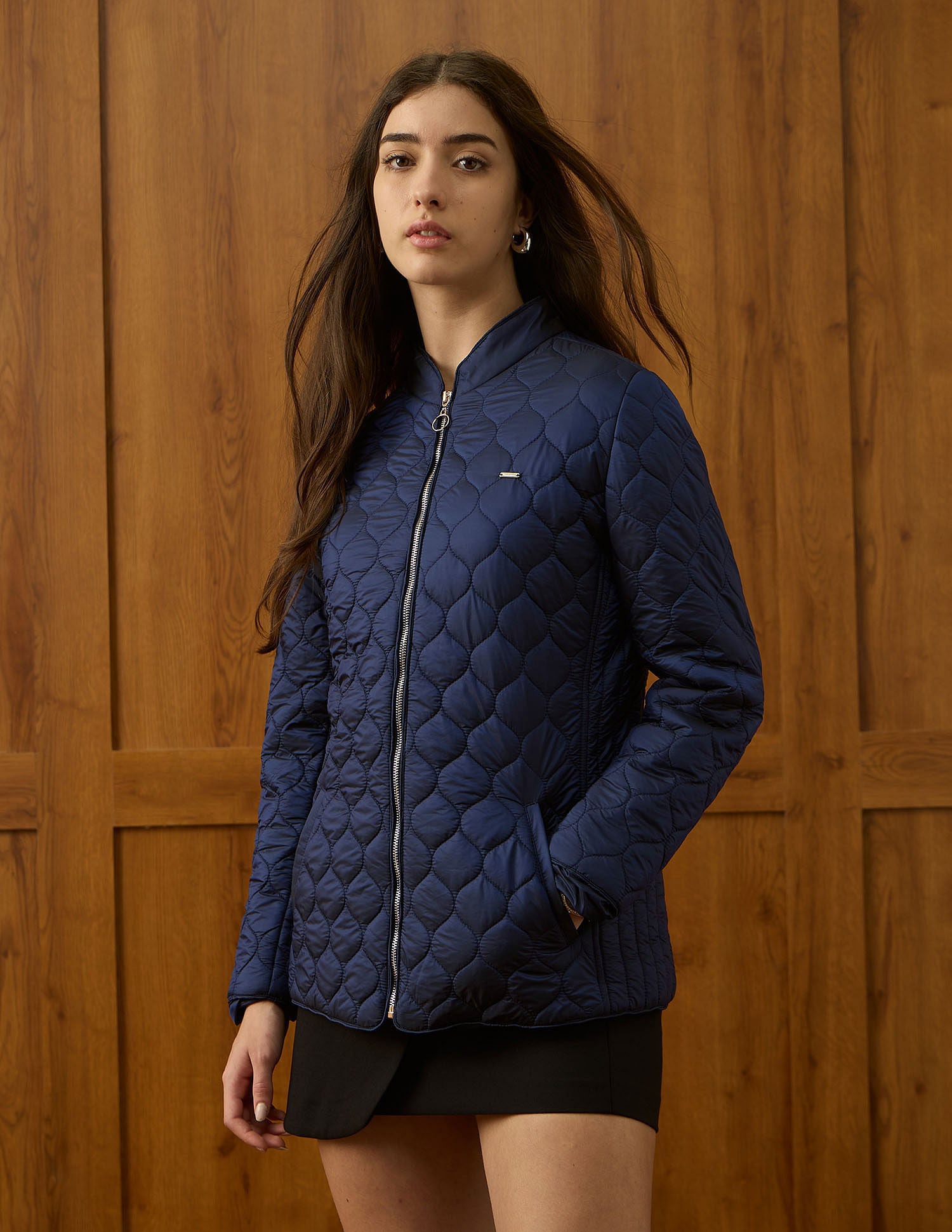 Regular Fit Quilted Jacket Navy - U.S. POLO ASSN. | Large