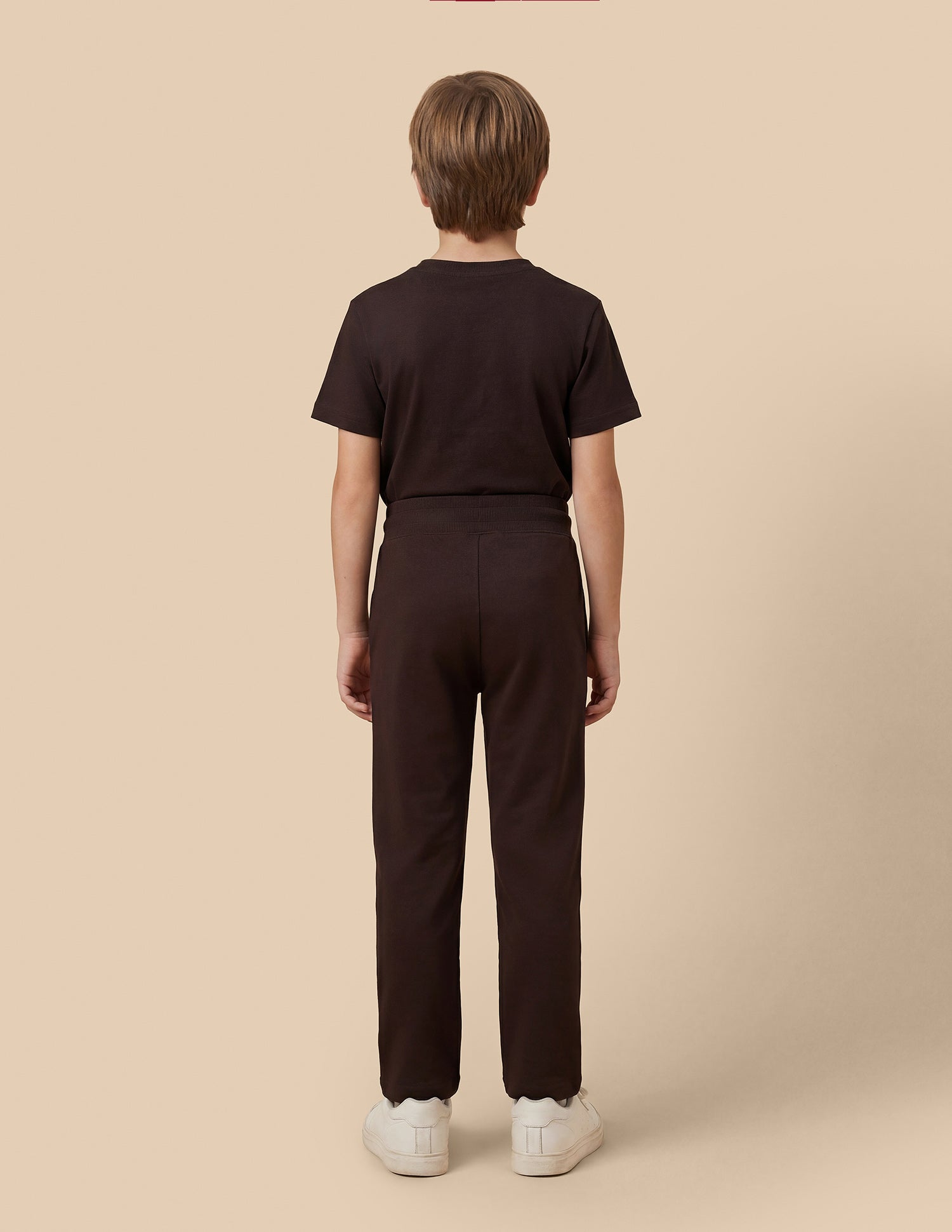 Solid Mid Rise Track Pants Dark Brown - U.S. Polo Assn. India | Large