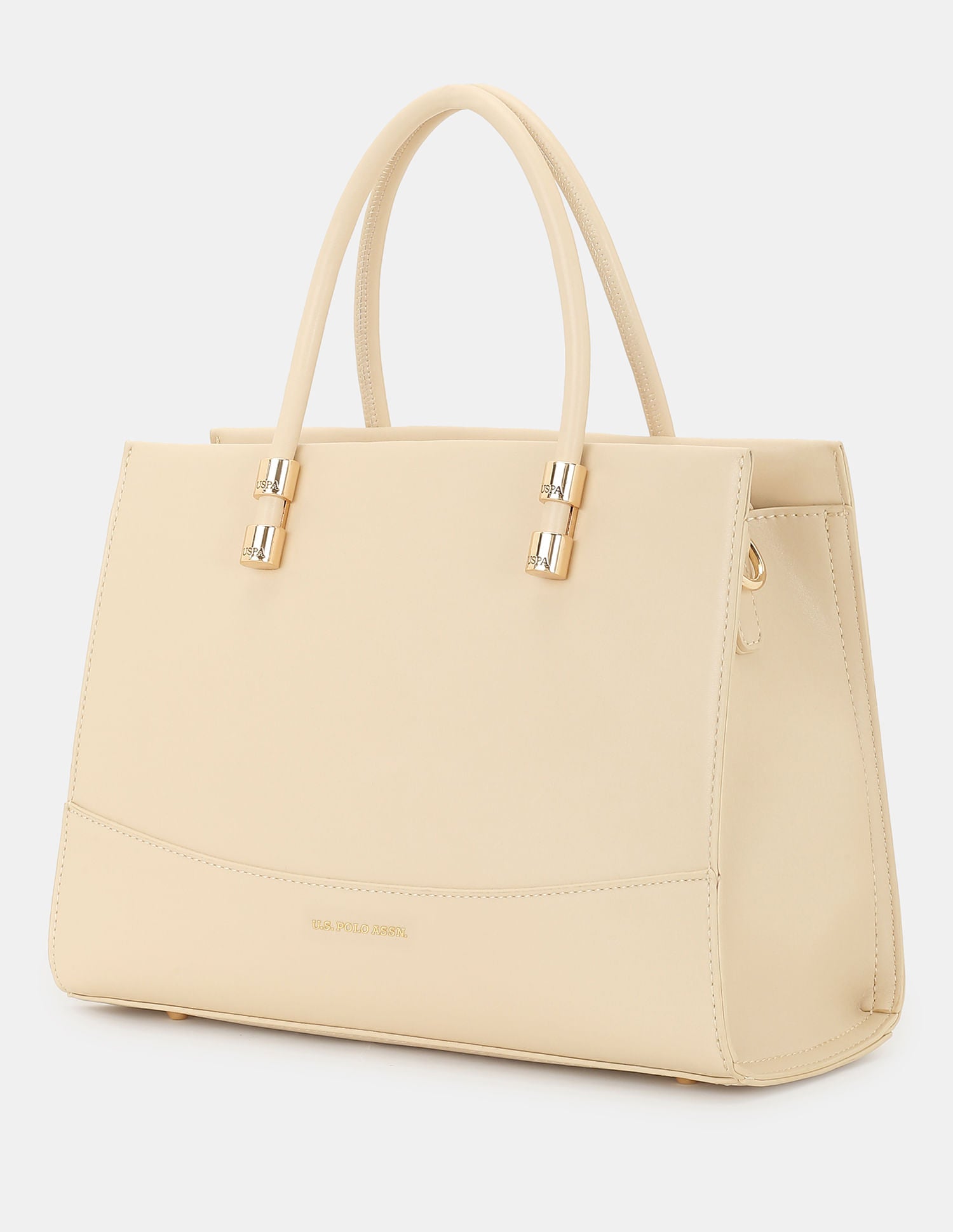 Women Bijou Convertible Satchel Sling Bag Beige - U.S. POLO ASSN. | Large