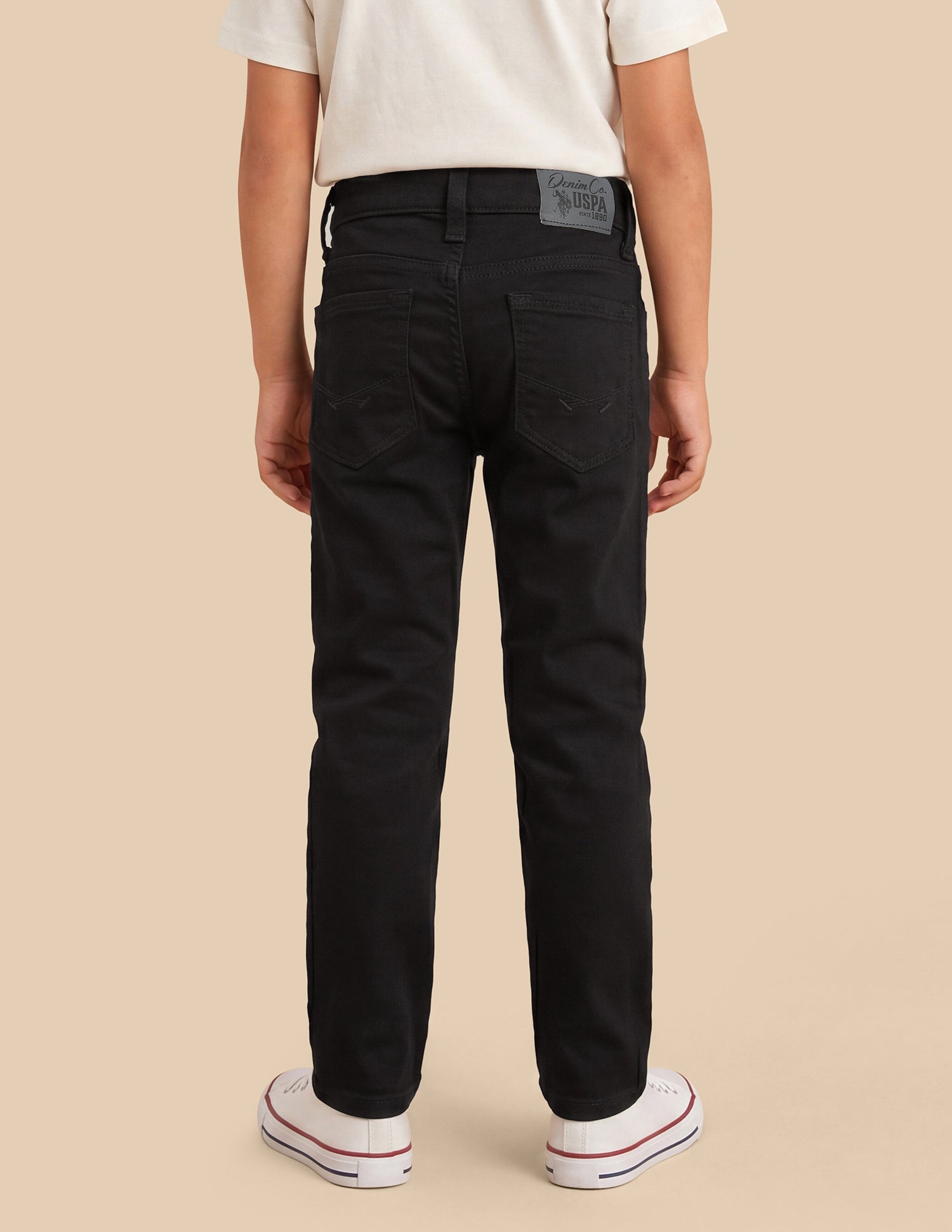 Mid Rise Slim Fit Jeans Black - U.S. Polo Assn. India | Large