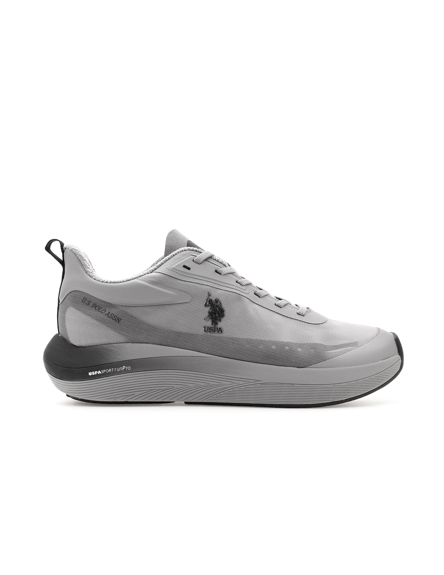 Men Frank Grey Uspa Sport  Runpro Running Shoes Grey - U.S. Polo Assn. India | Large