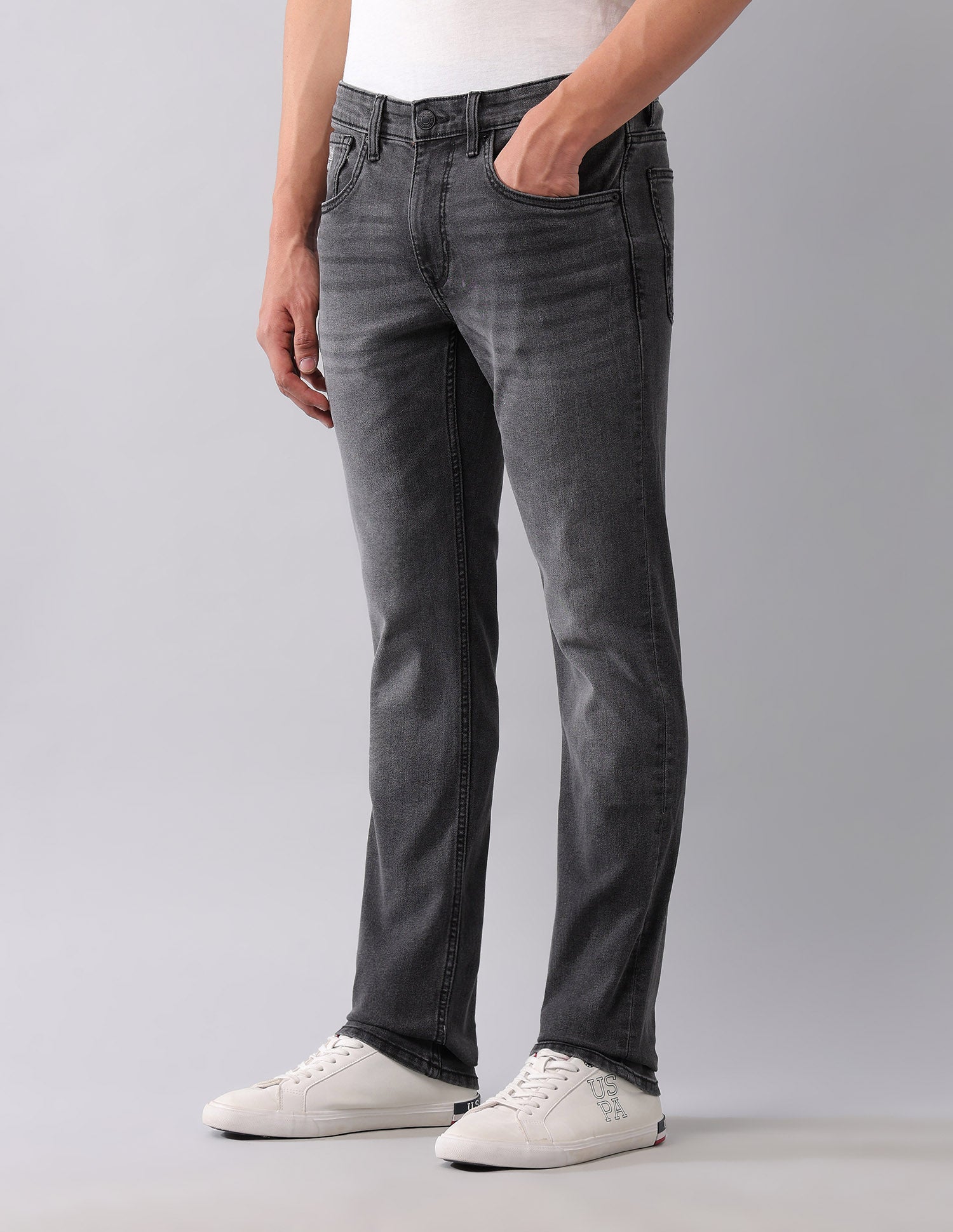 Brandon Slim Tapered Fit Black Jeans Black - U.S. POLO ASSN. | Large