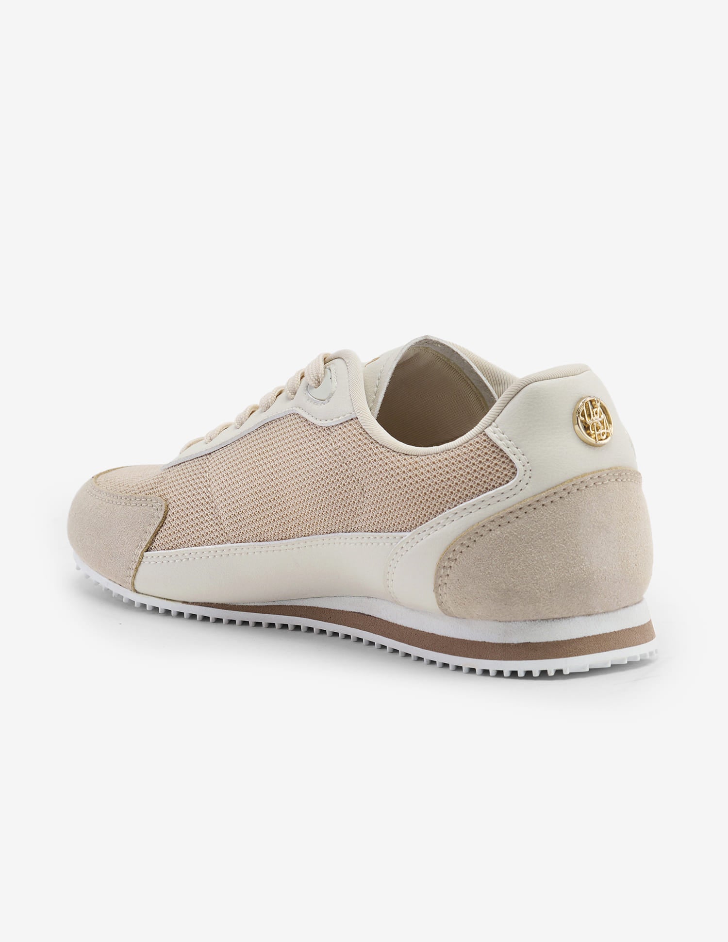Jimena Monogram Embossed Light Weight Sneakers Beige - U.S. Polo Assn. India | Large