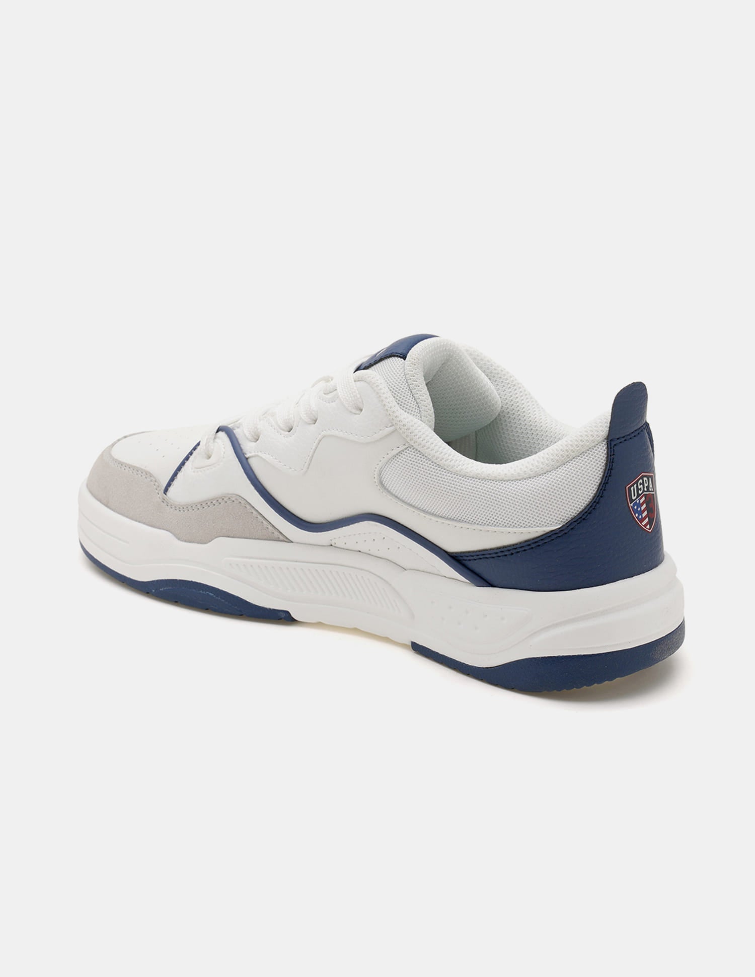 Men Odore Colour Blocked Sneakers White - U.S. Polo Assn. India | Large