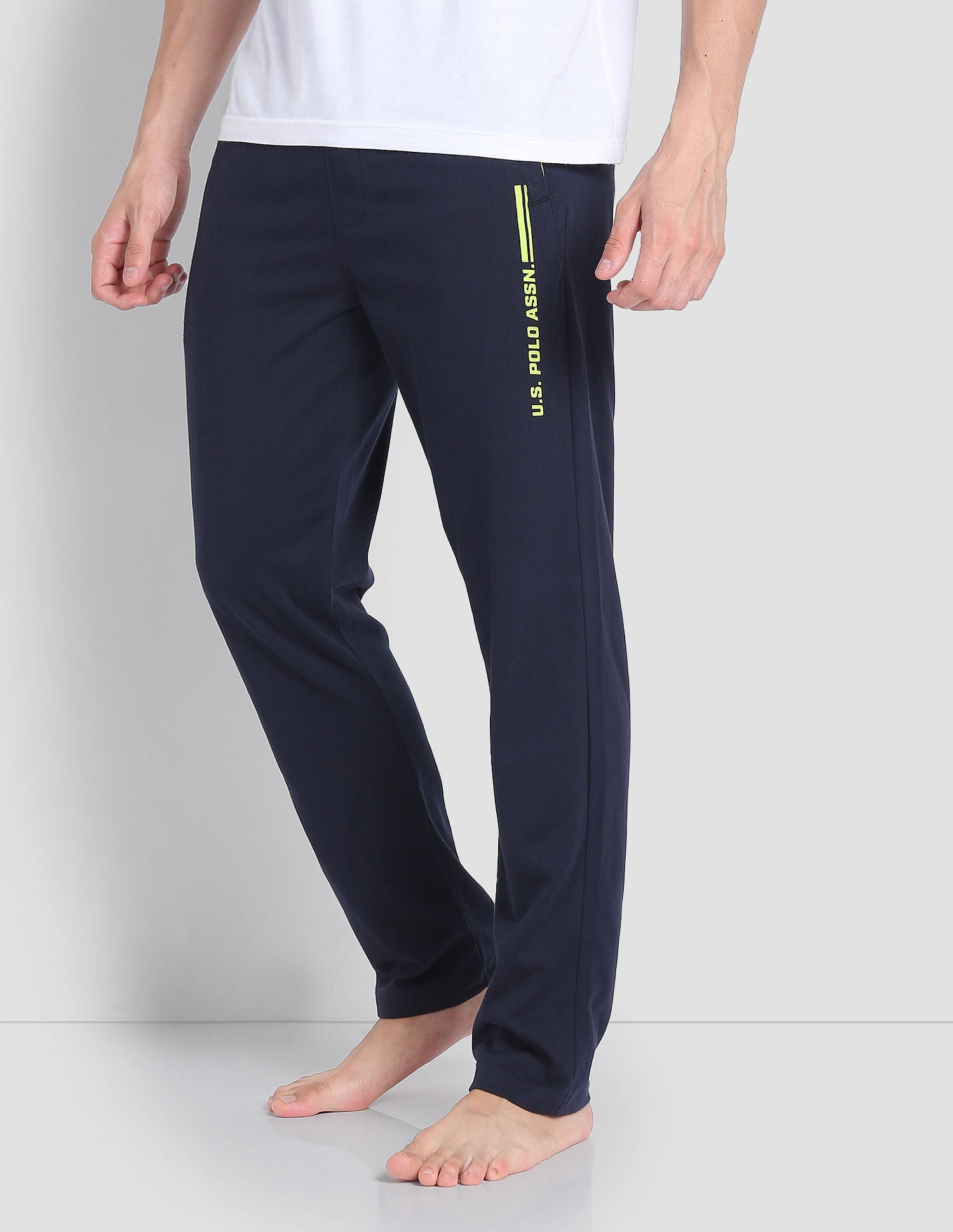 Mid Rise LR004 Lounge Track Pants - Pack Of 1 Navy - U.S. POLO ASSN. | Large