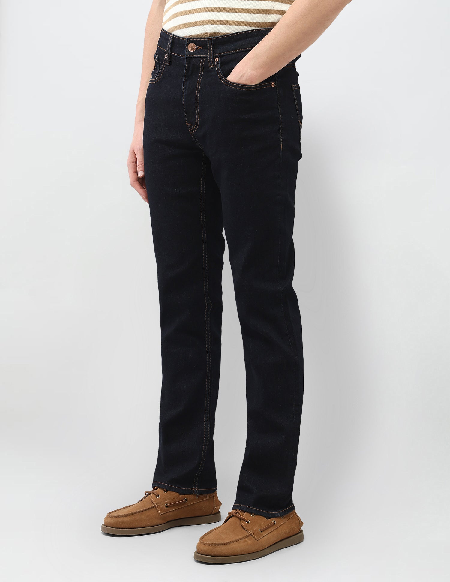 Mid Rise Harold Slim Straight Fit Jeans Dark Indigo - U.S. Polo Assn. India | Large