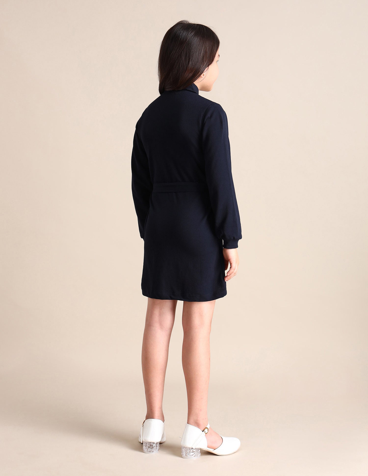 Girls Cotton Shirt Dress Navy - U.S. Polo Assn. India | Large