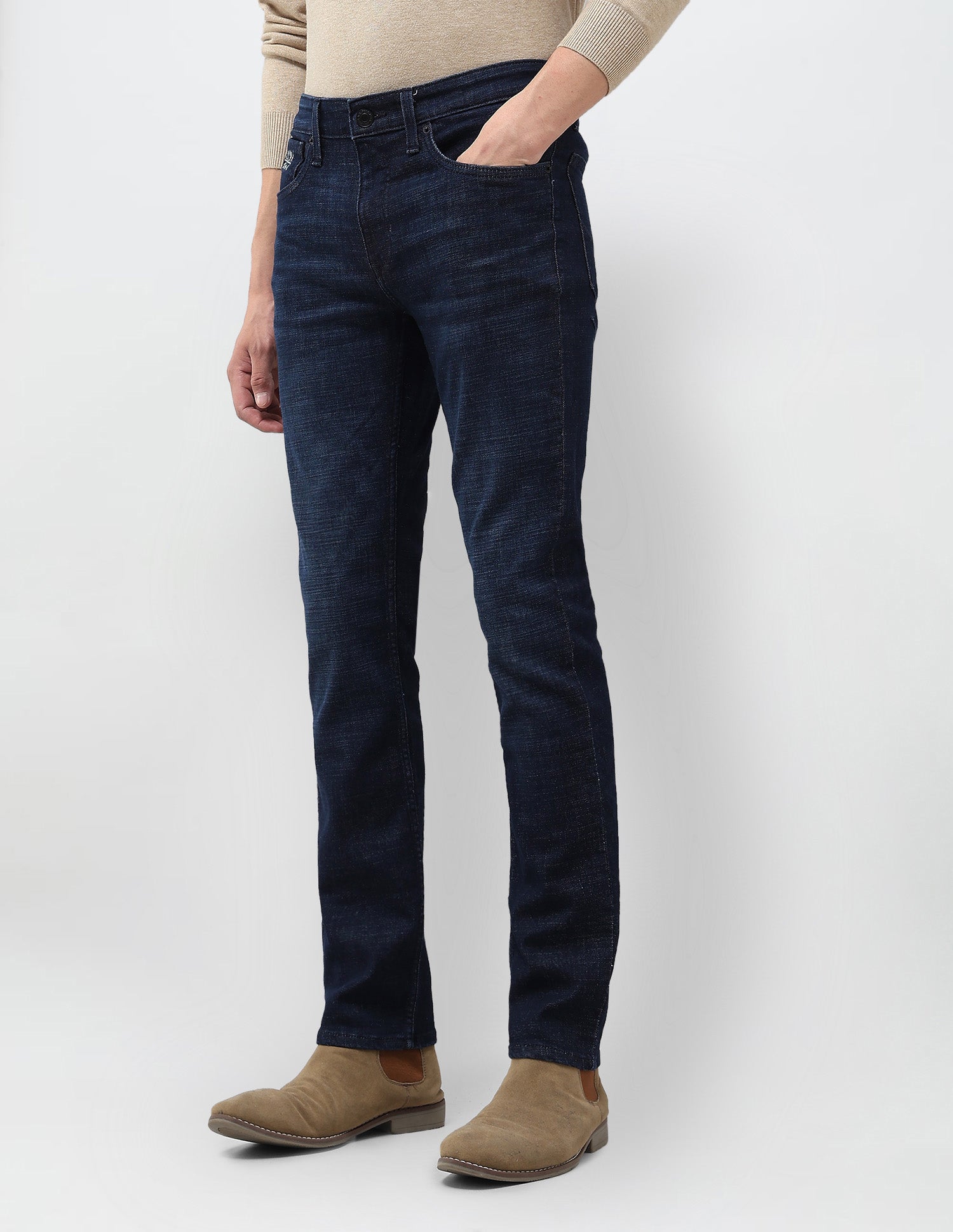 Regallo Skinny Fit Blue Jeans Dark Blue - U.S. Polo Assn. India | Large