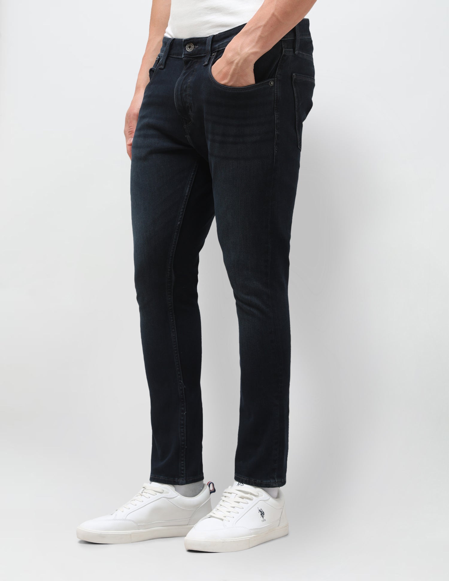 Henry Tapered Fit Blue Jeans Dark Blue - U.S. Polo Assn. India | Large