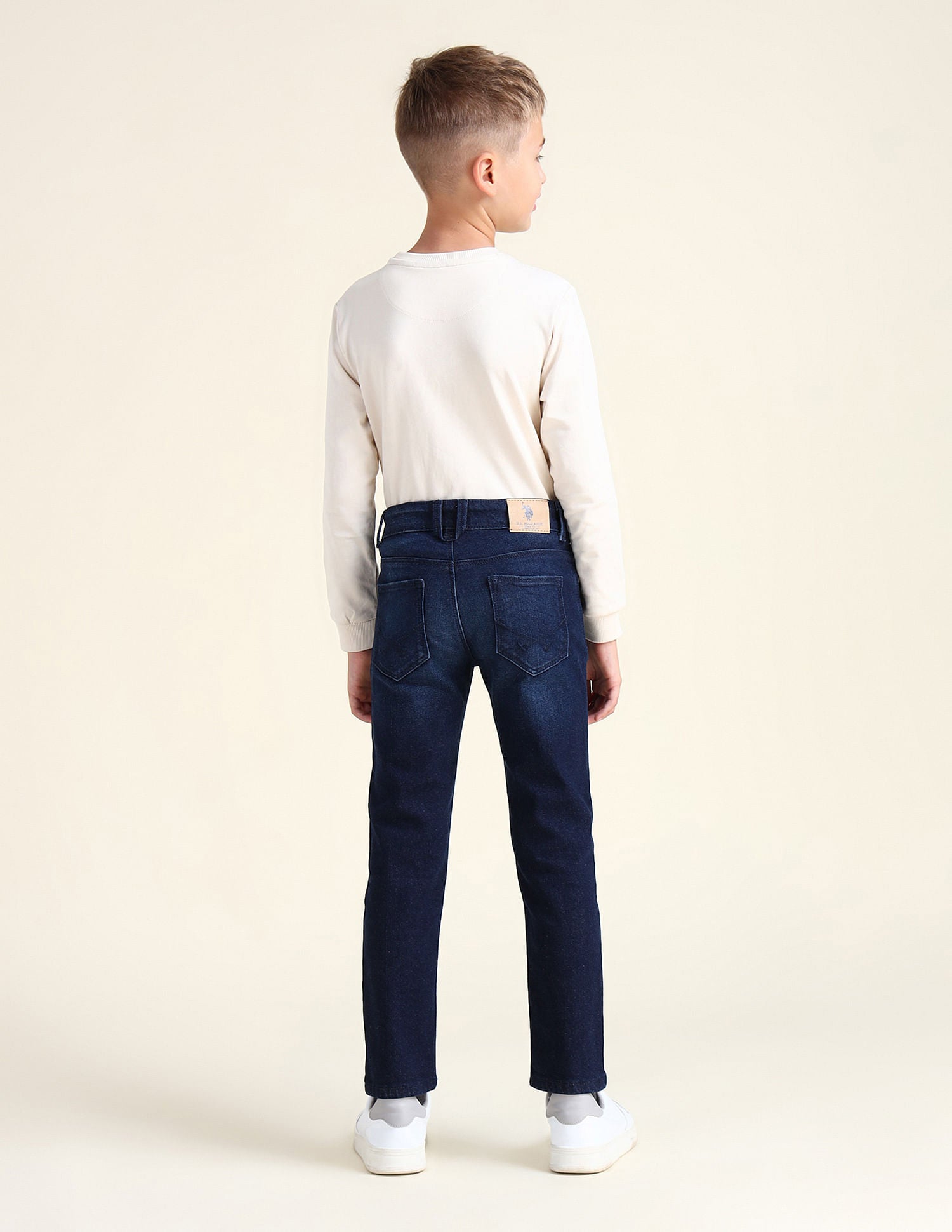 Slim Fit Stone Washed Jeans Dark Blue - U.S. POLO ASSN. | Large