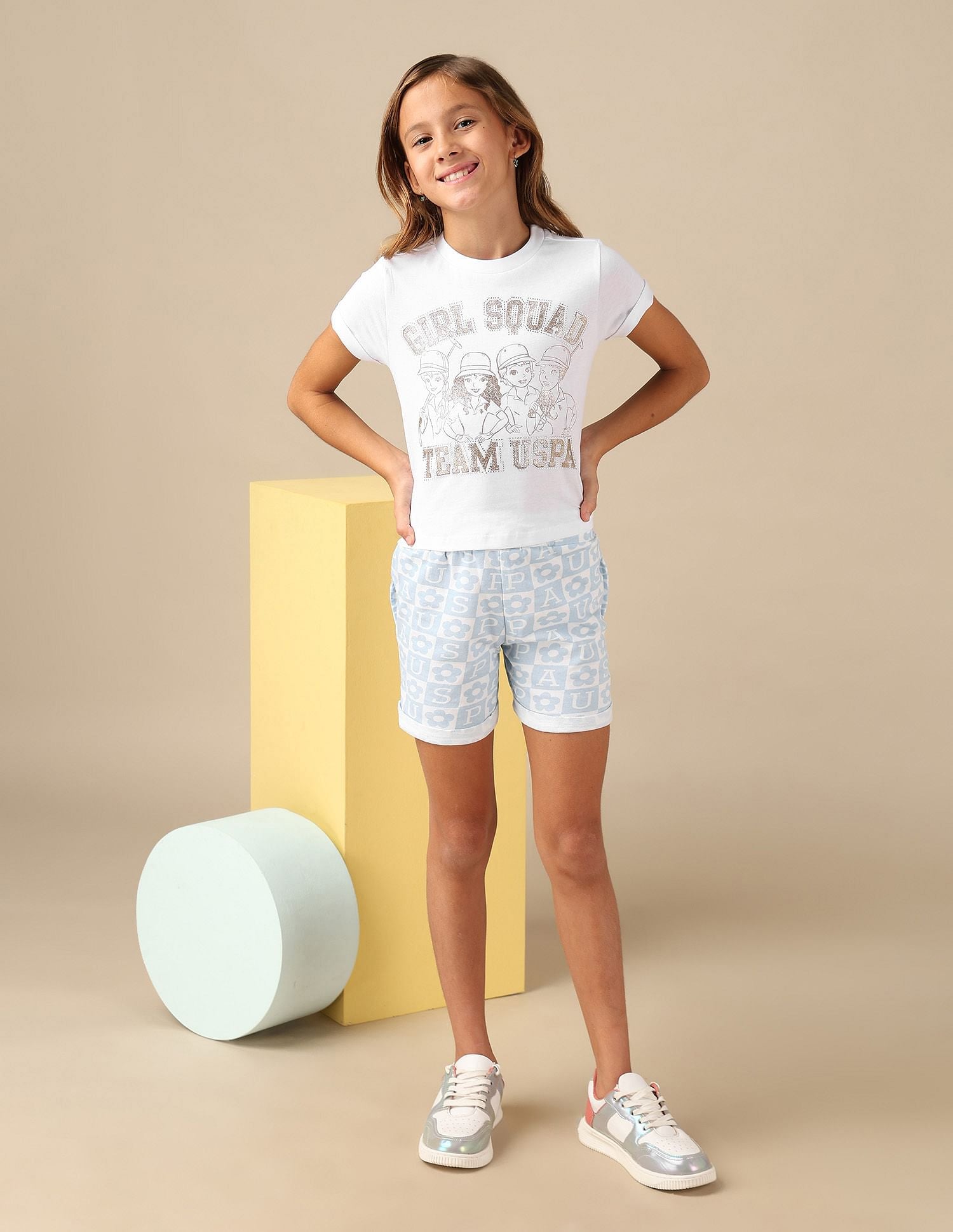 Girl Squad Pure Cotton T-Shirt White - U.S. POLO ASSN. | Large