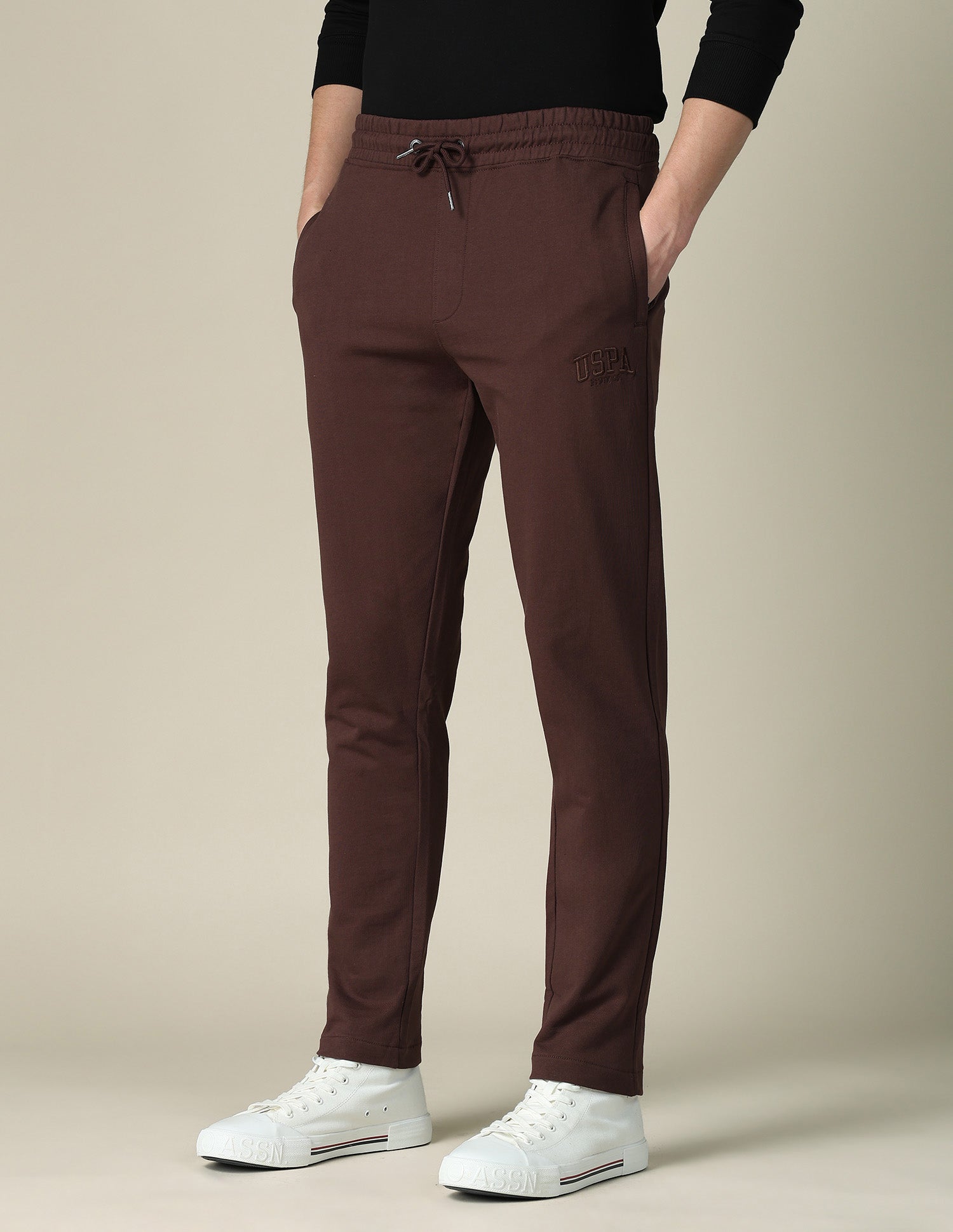 Mid Rise Regular Fit Track Pants Choco - U.S. POLO ASSN. | Large