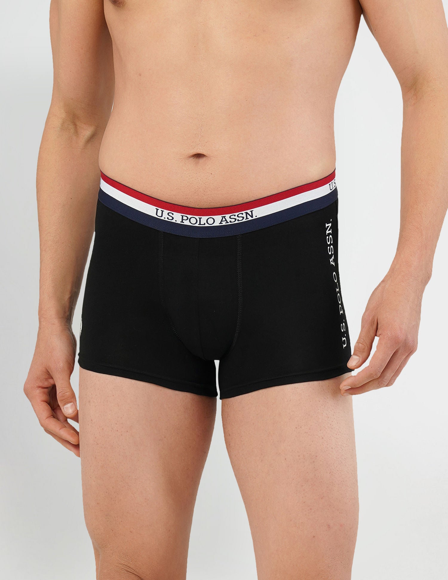 Pack Of 2 Cotton Trunks Black and Red - U.S. POLO ASSN. | Large