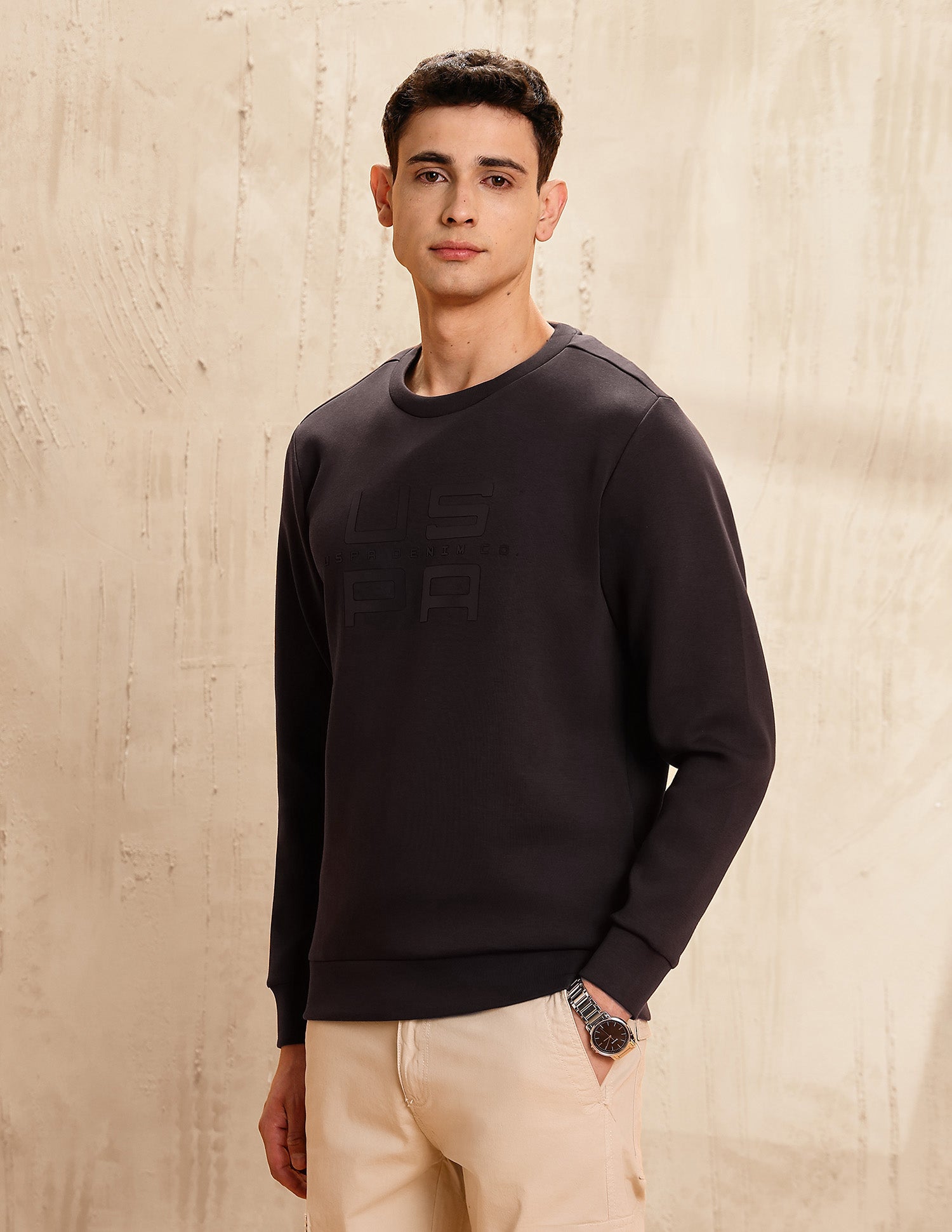 Legend Of Horseshoe Regular Fit Sweatshirt Dark Brown - U.S. POLO ASSN. | Large