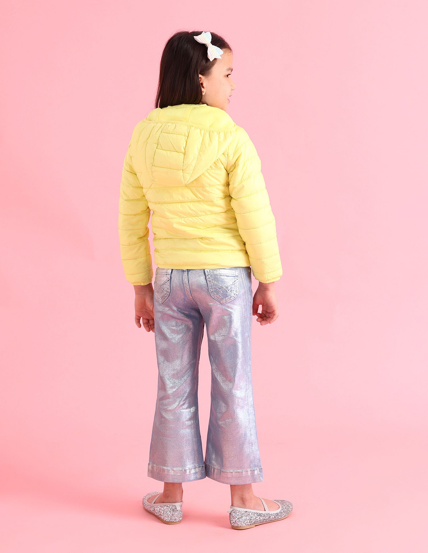 Girls Travel Friendly Light Weight Jacket Lime - U.S. POLO ASSN. | Large