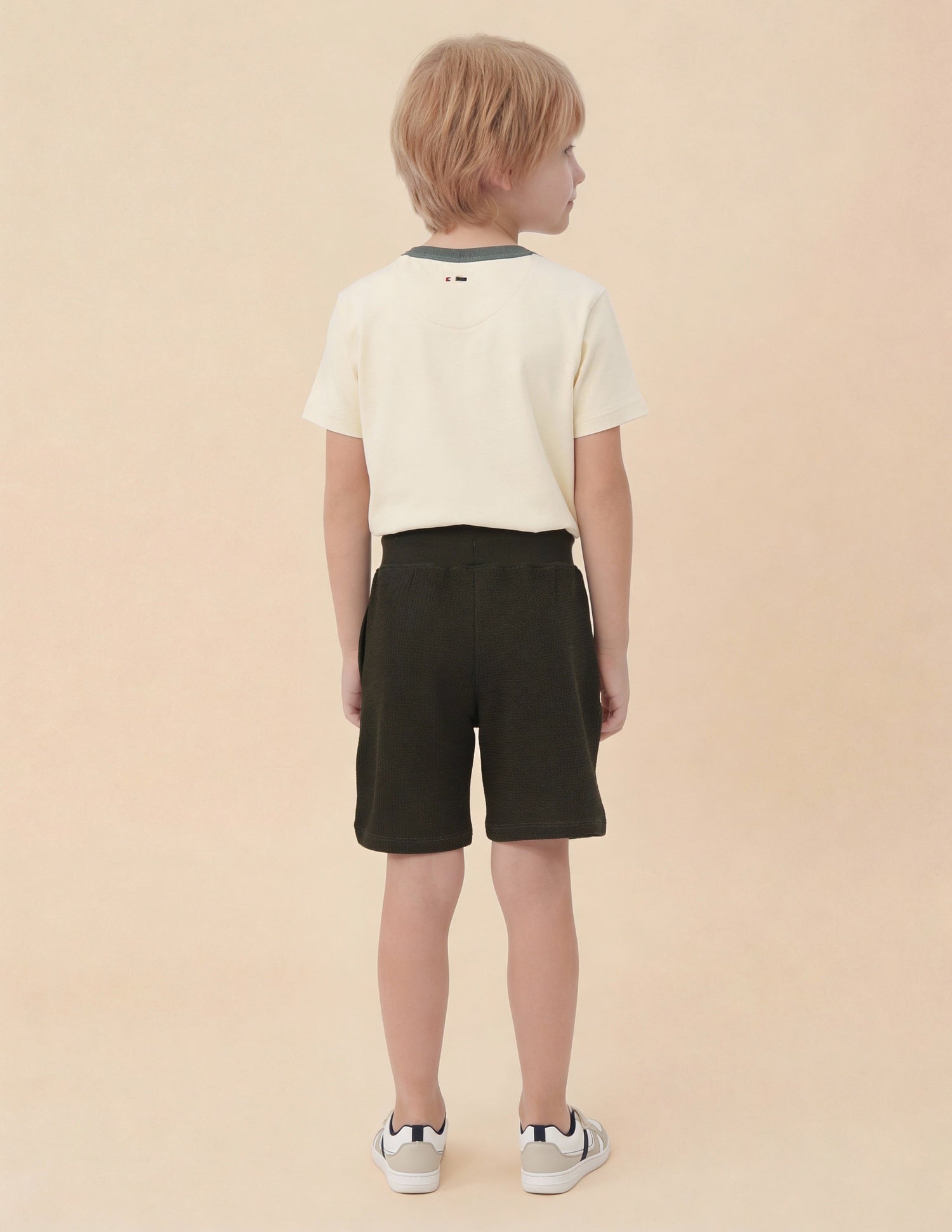 Textured Regular Fit Shorts Dark Green - U.S. Polo Assn. India | Large