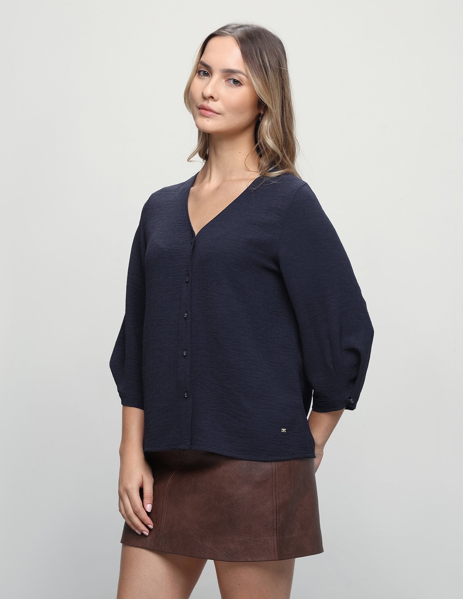 Solid Regular Fit Top Navy - U.S. Polo Assn. India | Large