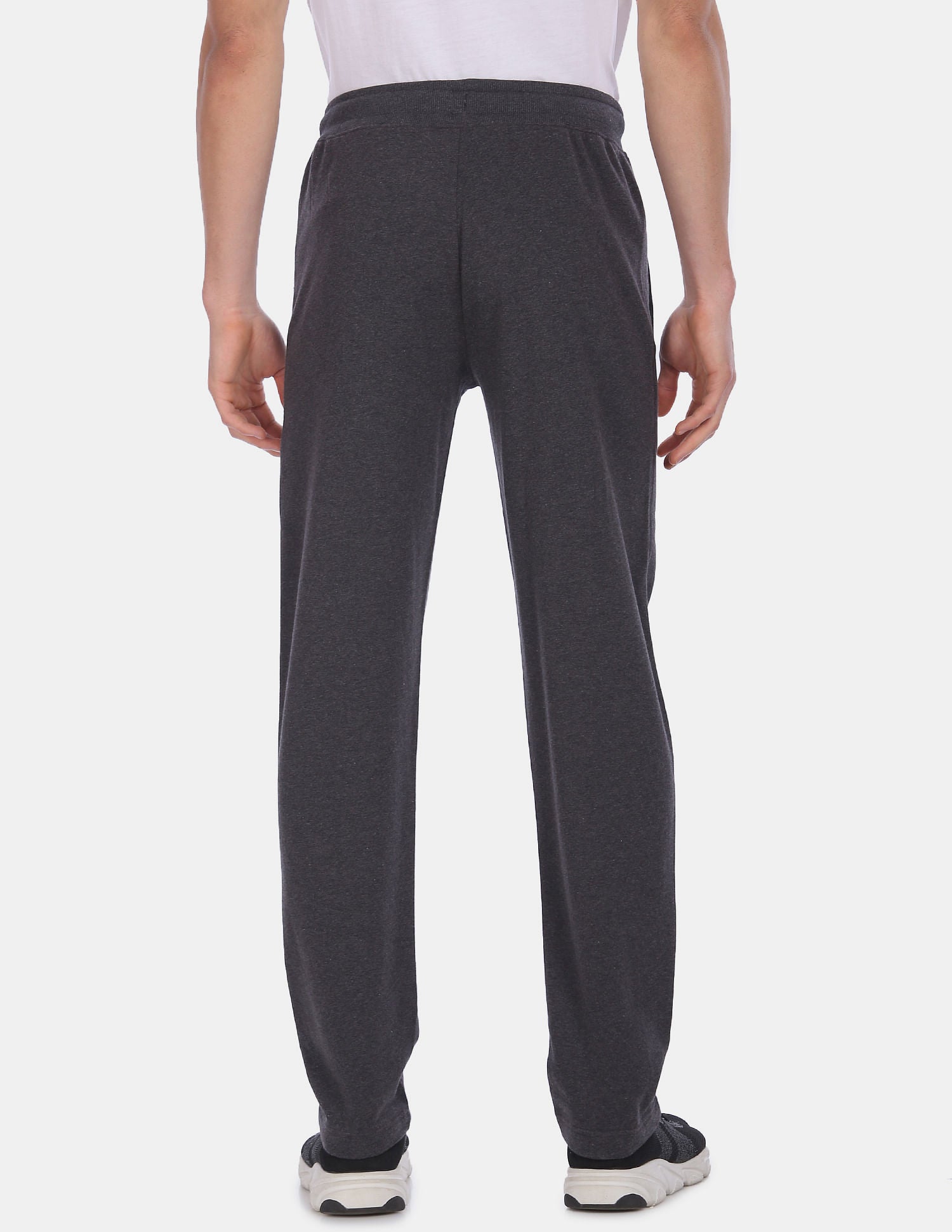 Comfort Fit Mid Rise I606 Lounge Track Pants - Pack Of 1 Charcoal - U.S. POLO ASSN. | Large