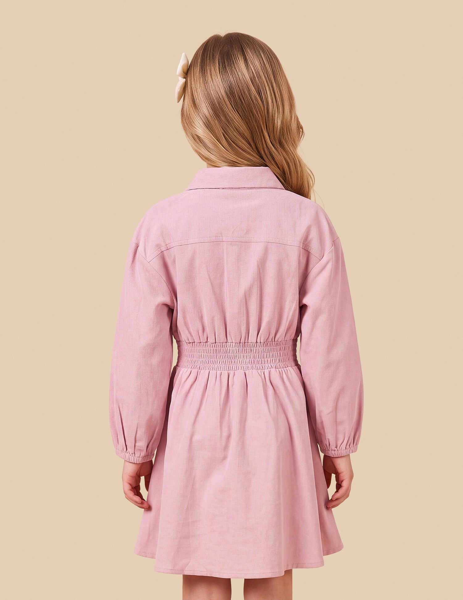 Solid Relaxed Fit Shirt Dress Pink - U.S. Polo Assn. India | Large