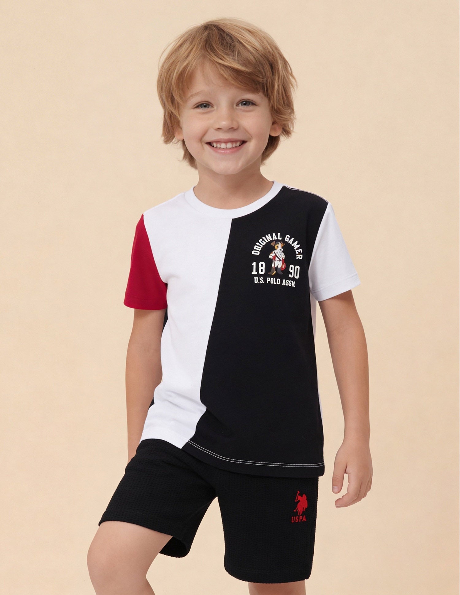 Colour Blocked Regular Fit T-Shirt Navy - U.S. Polo Assn. India | Large