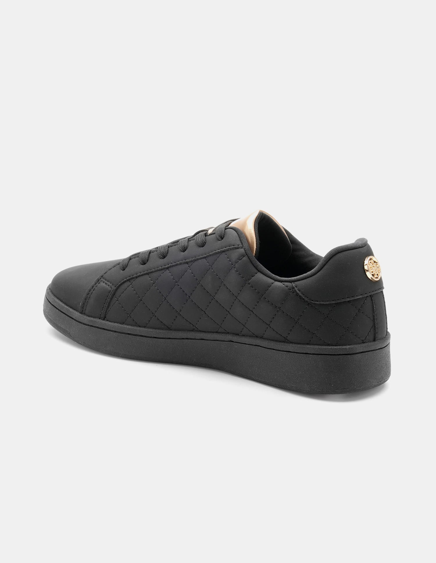 Simone 3.0 Black Quilting Detail Sneakers Shoes Black - U.S. Polo Assn. India | Large