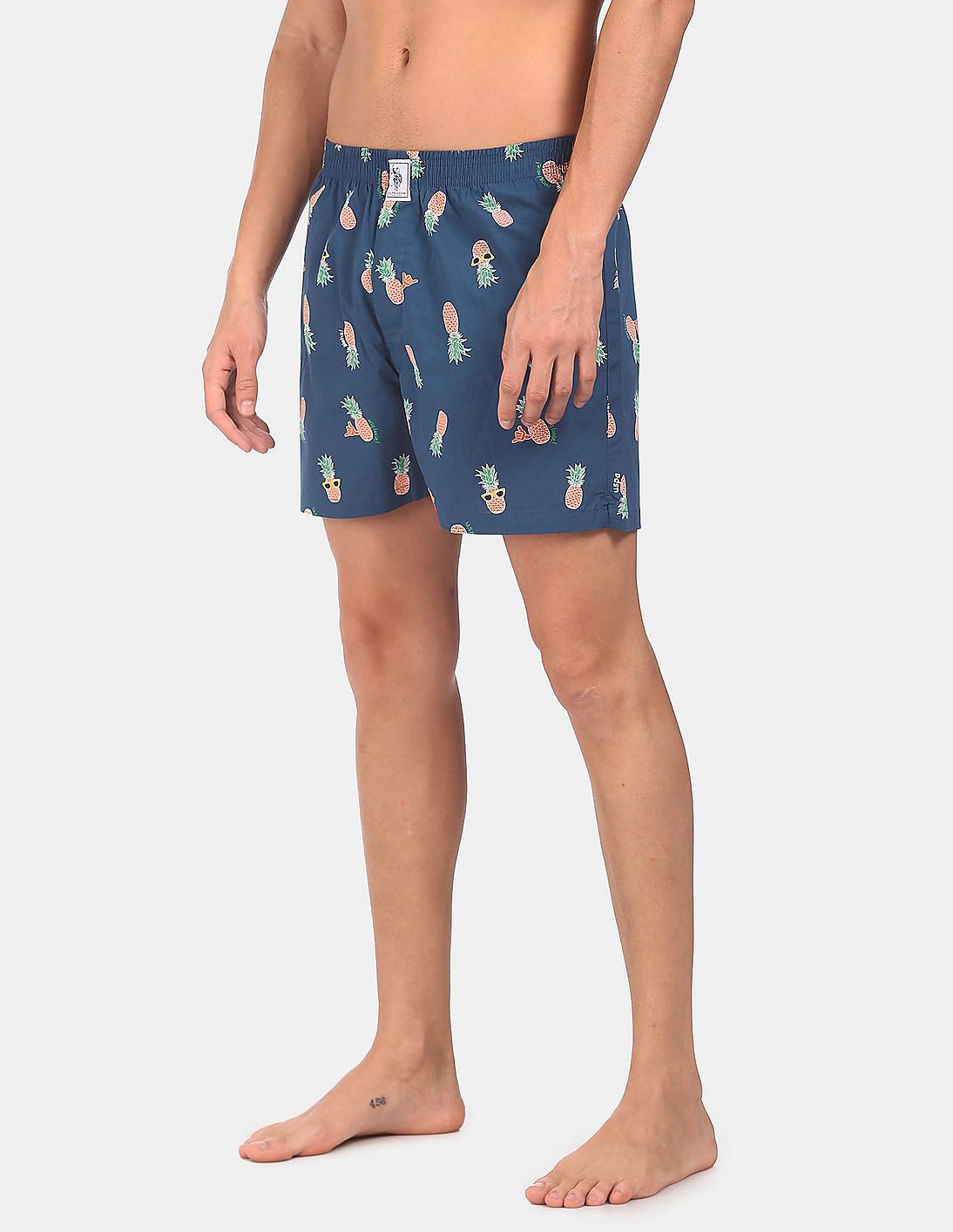 Back Pocket All Over Print IYAC Boxers - Pack Of 1 Teal - U.S. POLO ASSN. | Large