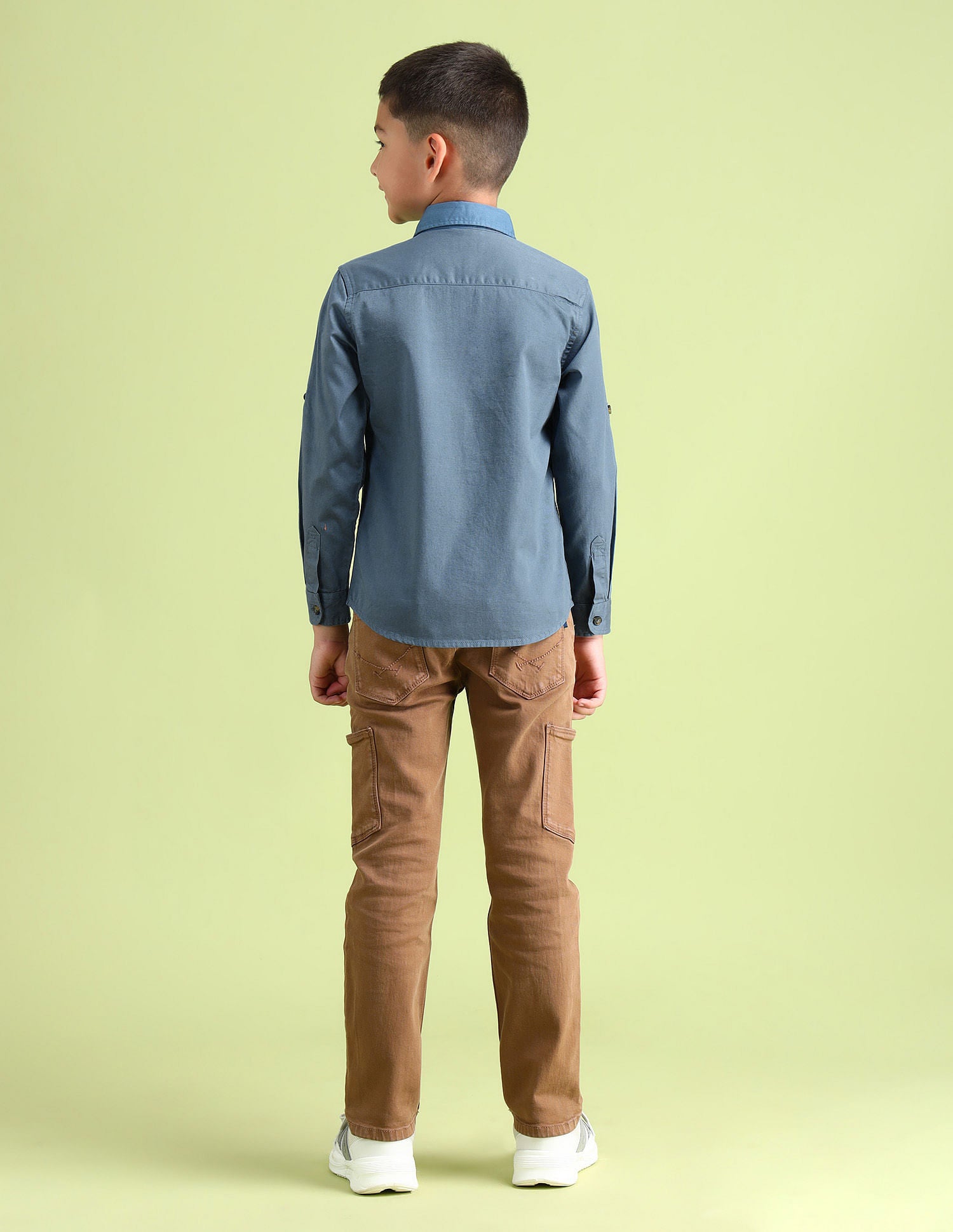 Dobby Regular Fit Solid Shirt Navy - U.S. POLO ASSN. | Large