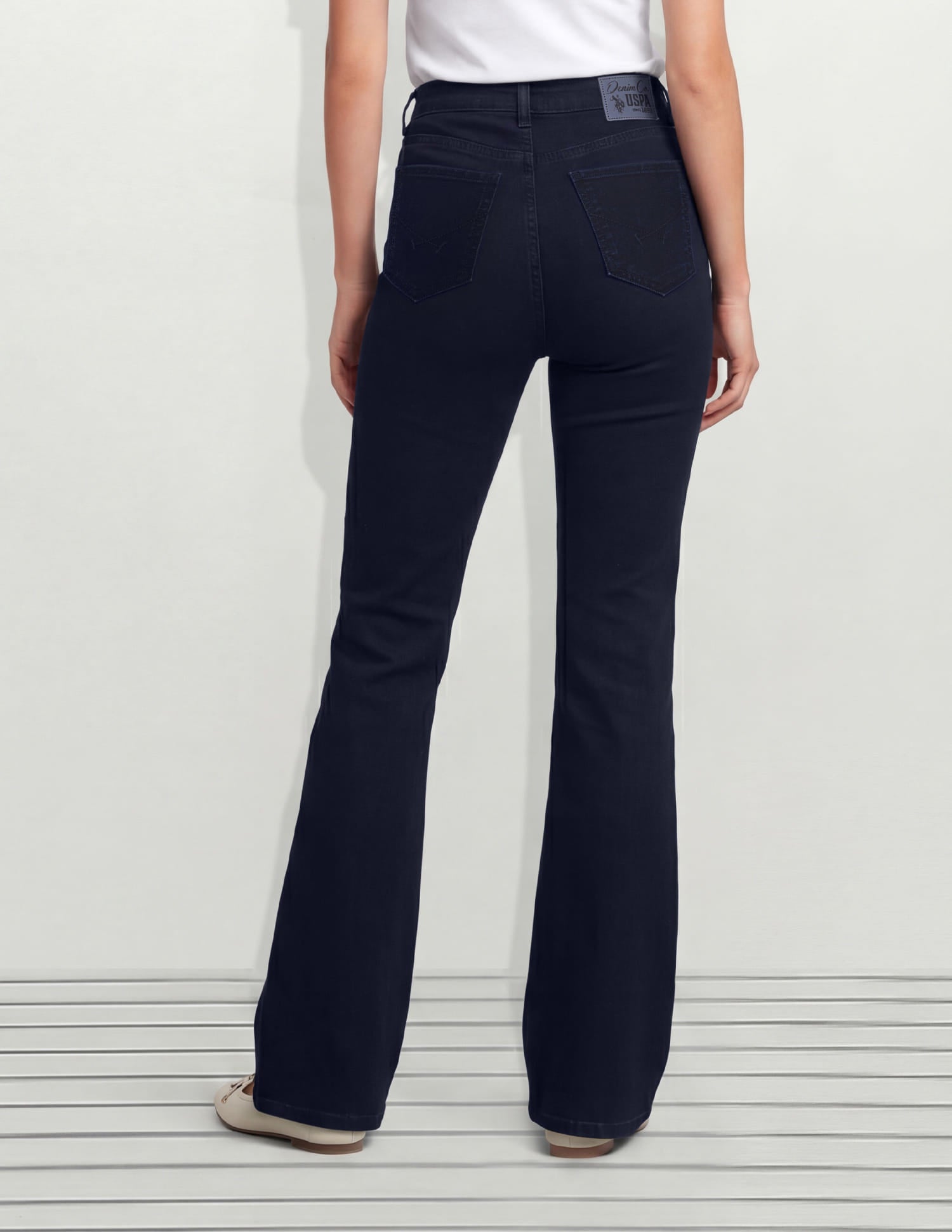 Ultra High Rise Bootcut Jeans Blue - U.S. Polo Assn. India | Large