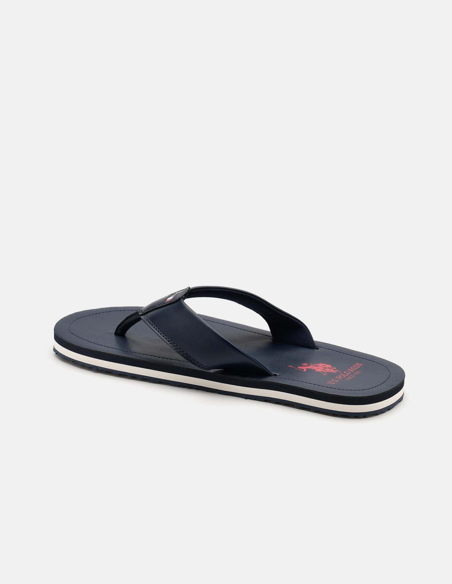 Men Nesta Striped Flip Flops Navy - U.S. Polo Assn. India | Large