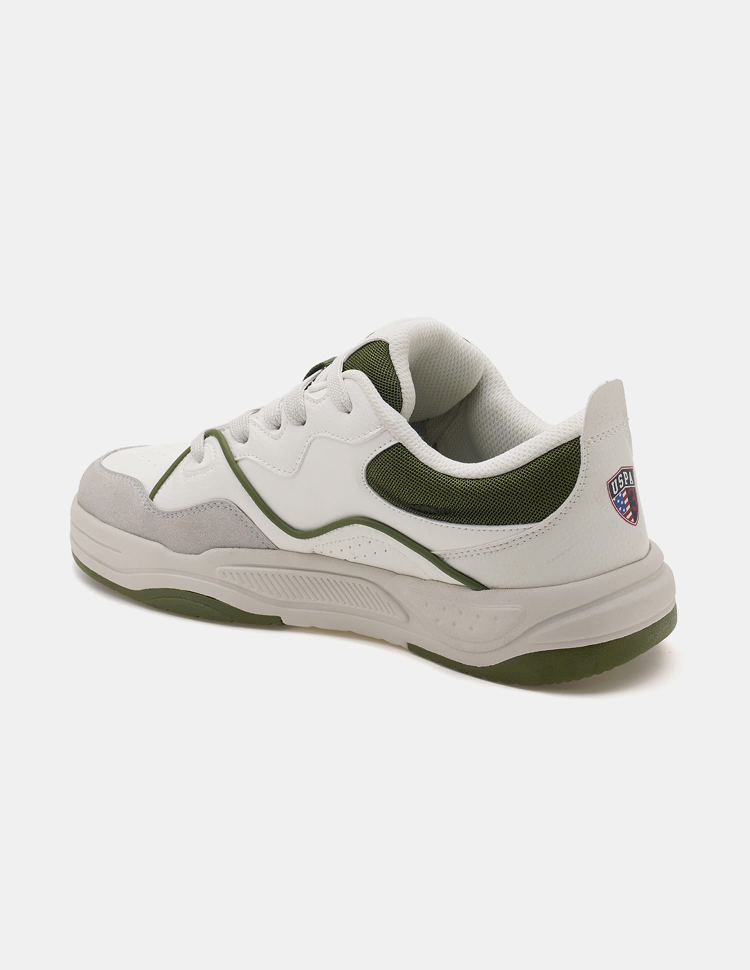 Colour Blocked Odore 2.0 Lace Up Sneakers Green - U.S. Polo Assn. India | Large