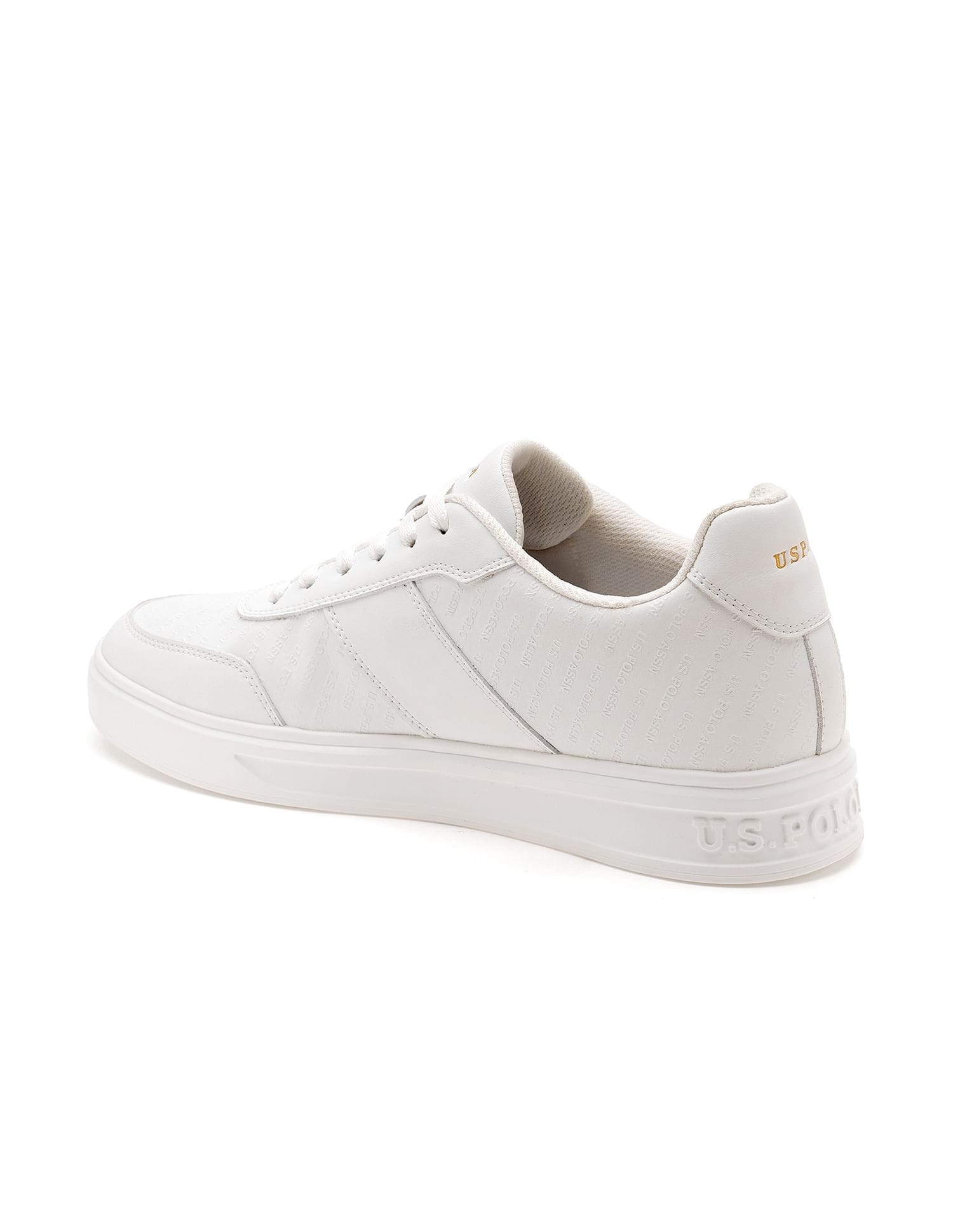 Brand Embossed Cort 2.0 Sneakers White - U.S. Polo Assn. India | Large