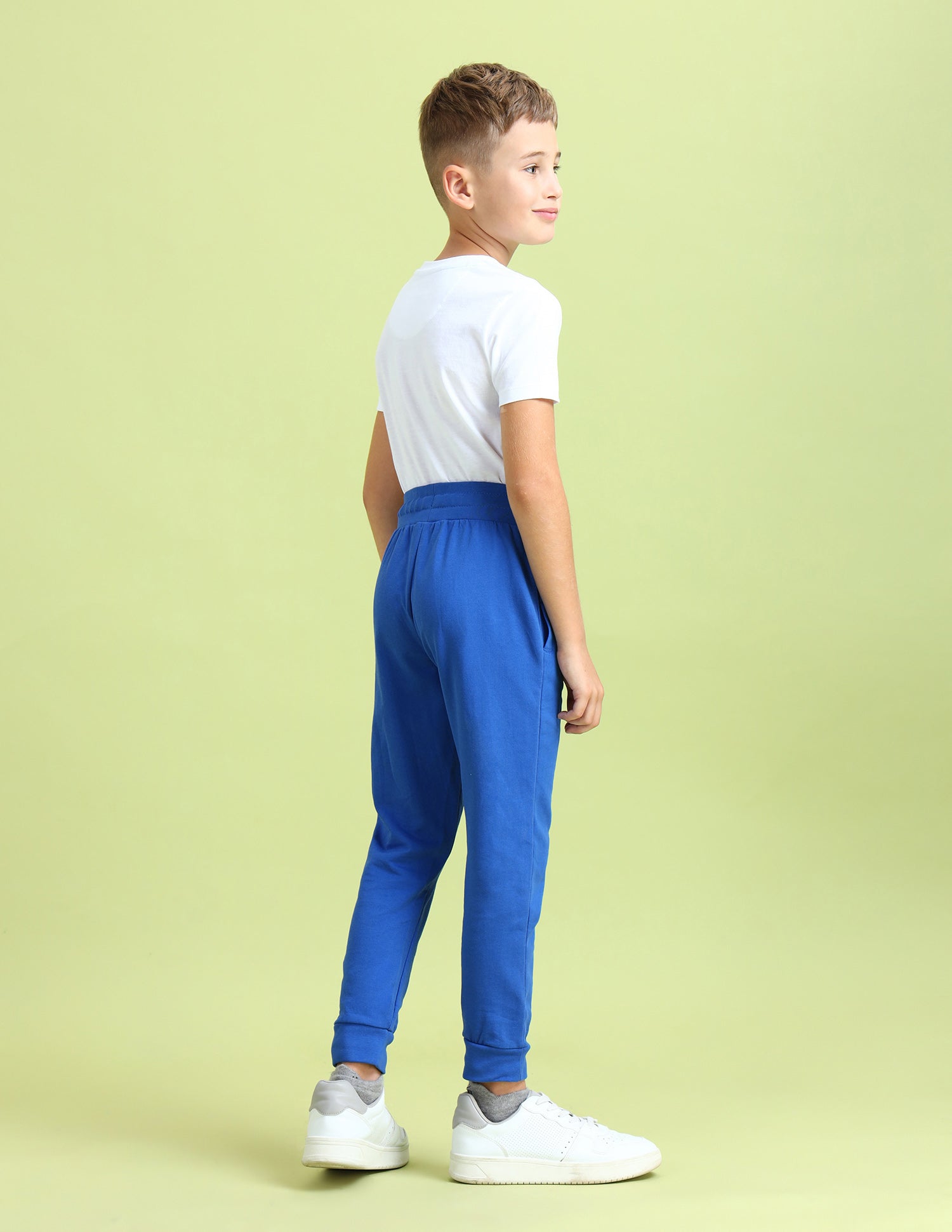 Boys Solid Regular Fit Joggers Blue - U.S. POLO ASSN. | Large