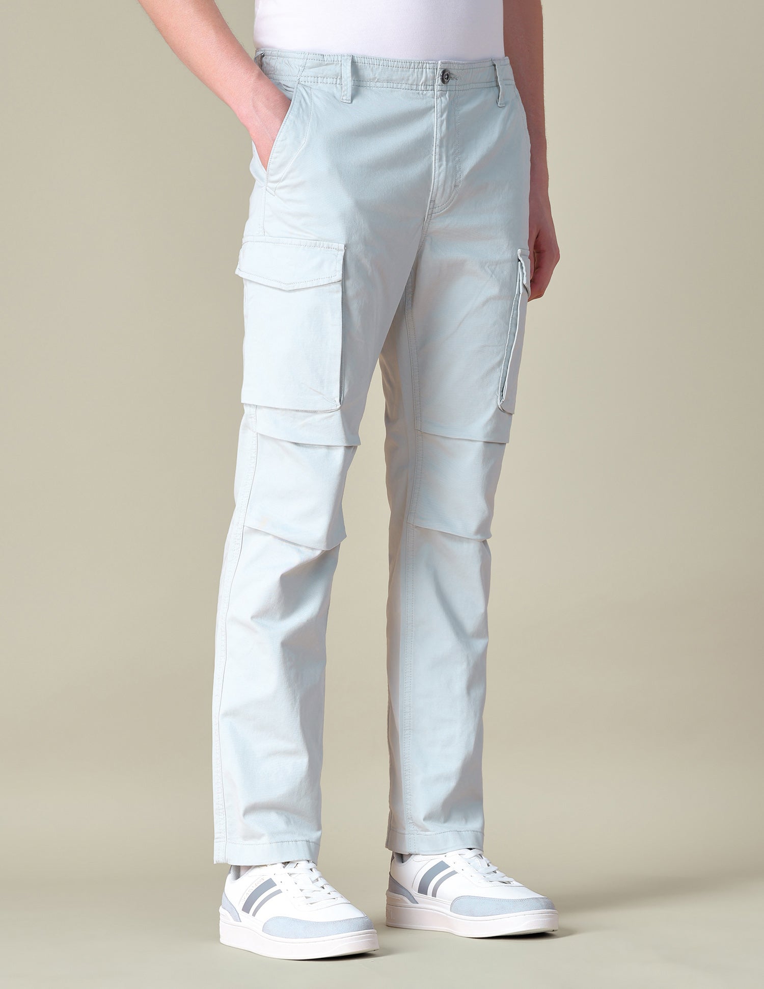 Twill Regular Fit Cargos Light Grey - U.S. POLO ASSN. | Large