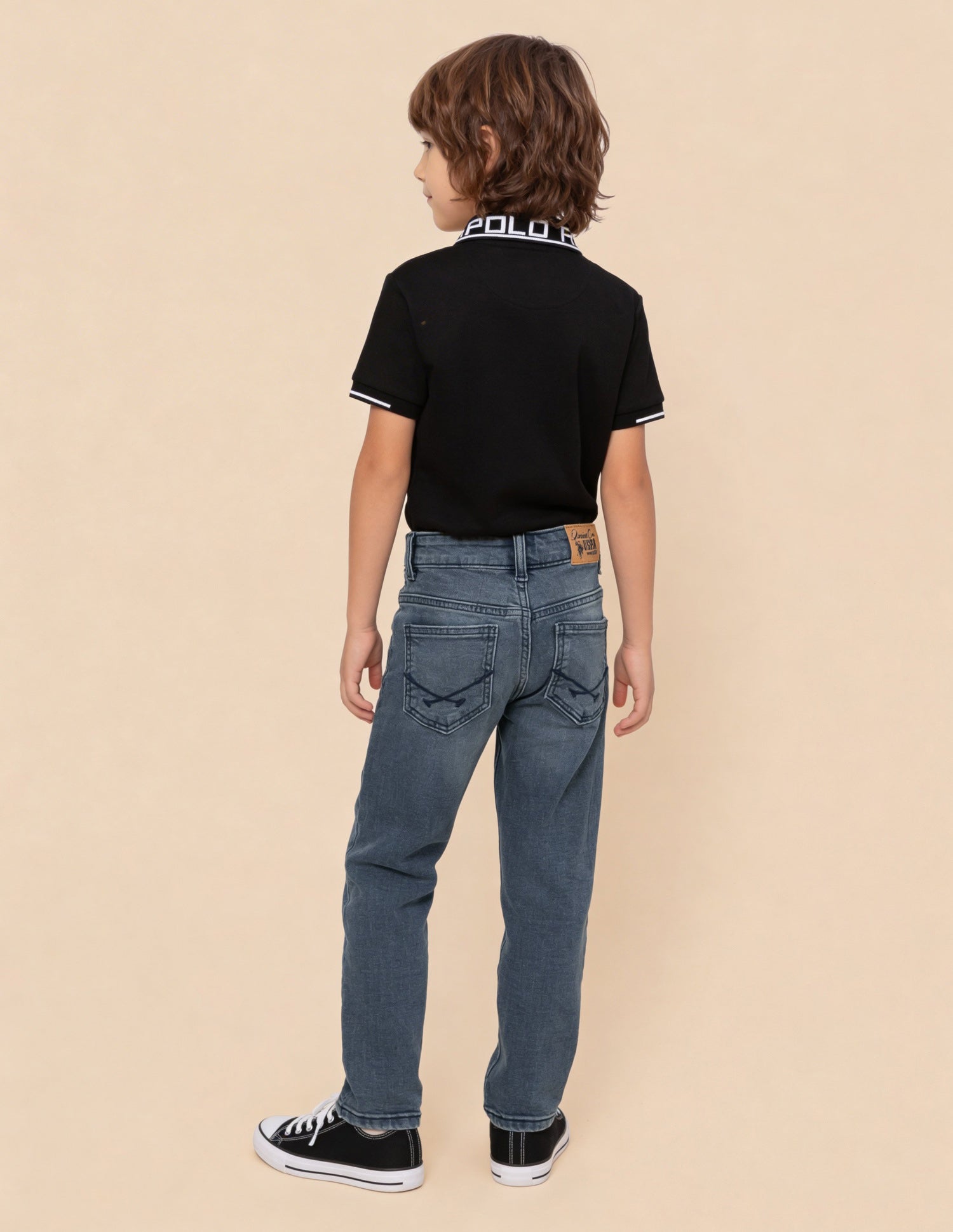 Relaxed Fit Blue Jeans Dark Blue - U.S. Polo Assn. India | Large