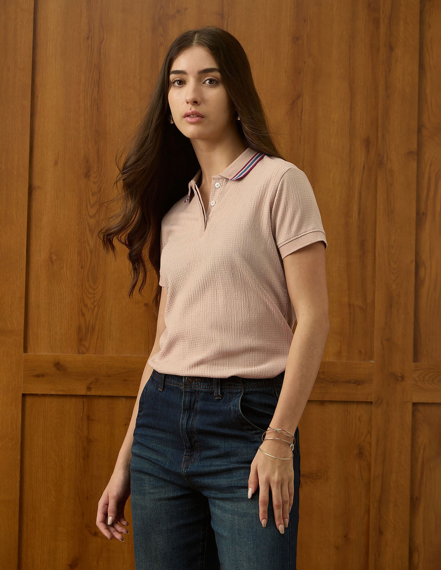 Regular Fit Textured Polo Shirt Beige - U.S. POLO ASSN. | Large