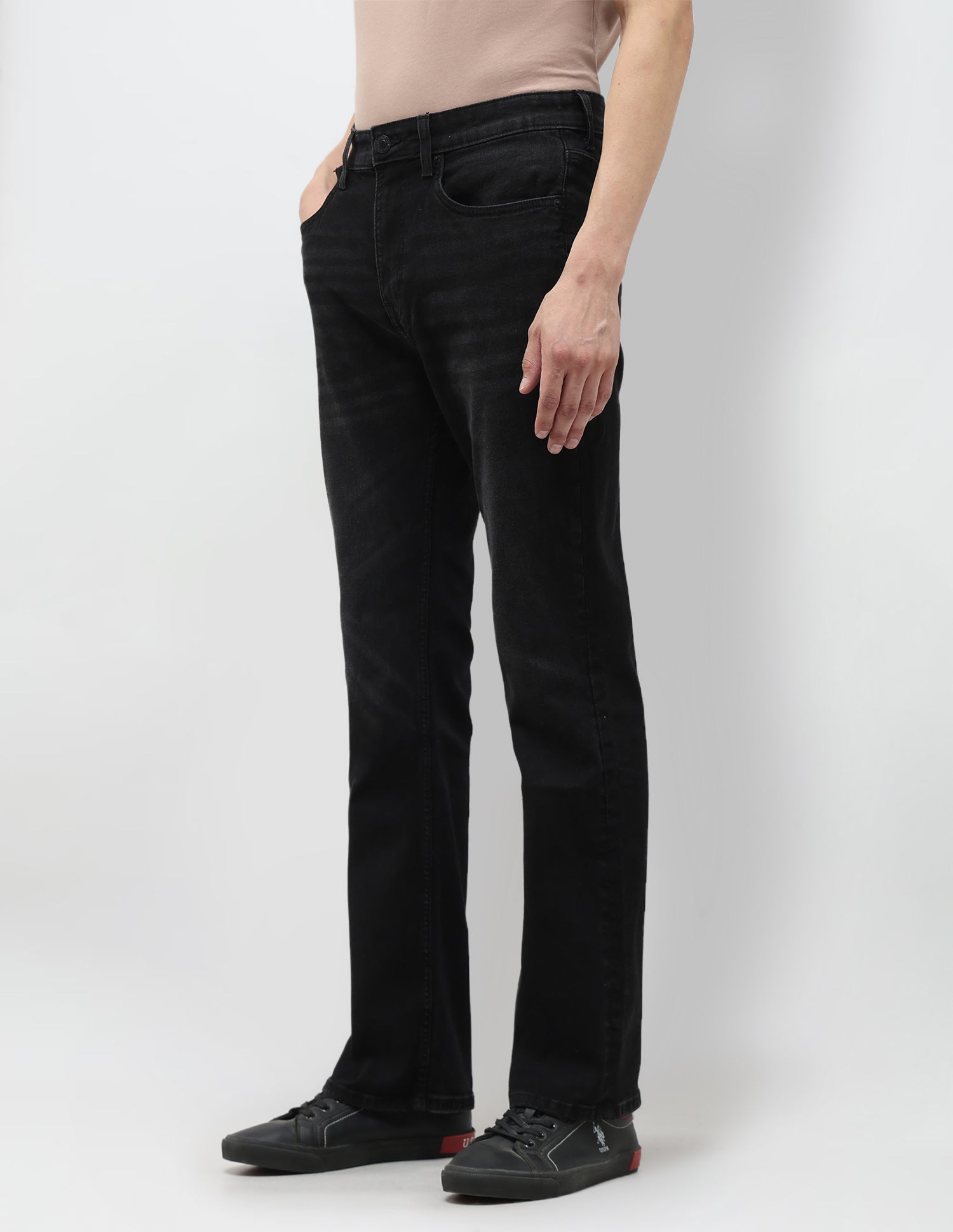 Connor Bootcut Black Jeans Black - U.S. POLO ASSN. | Large