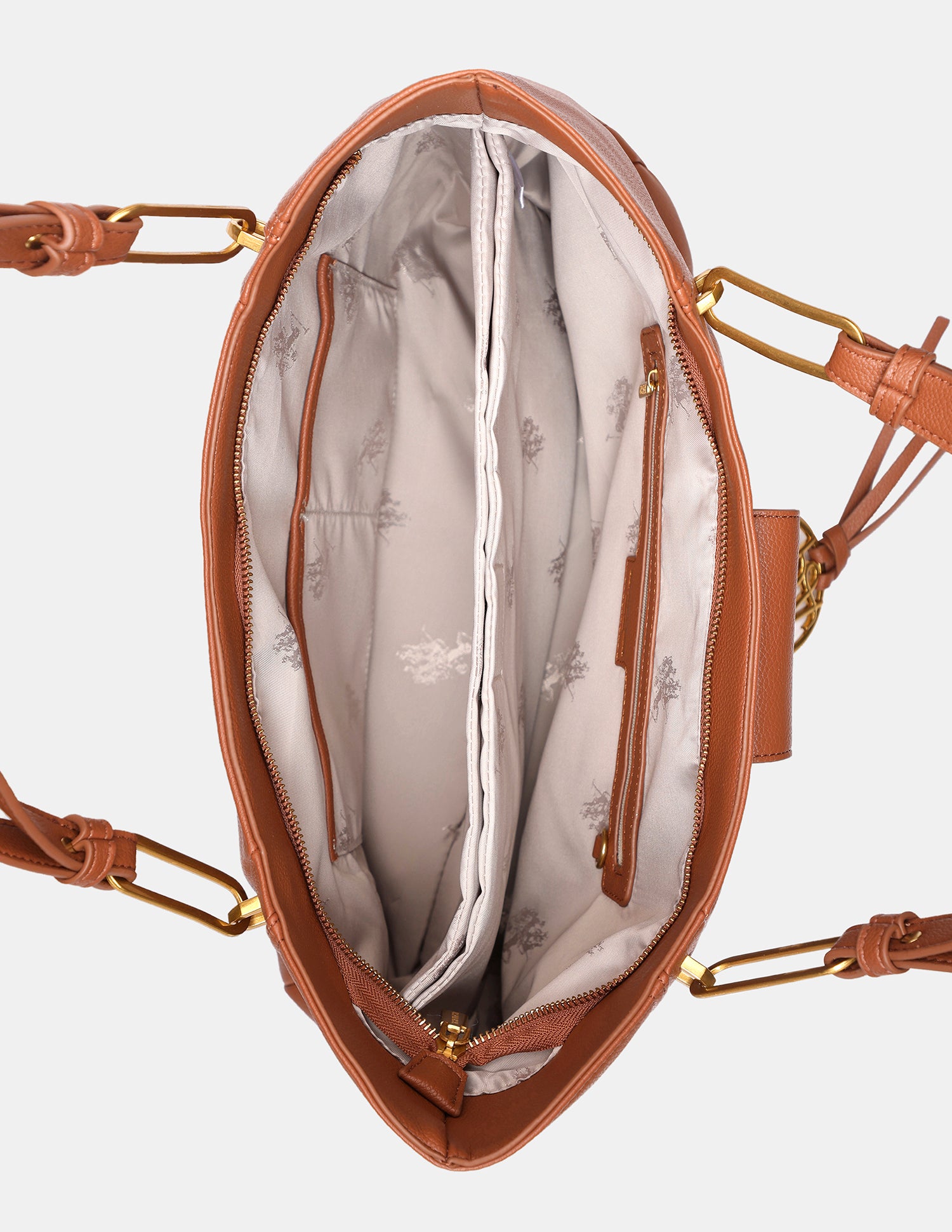 Women Aurora Tote Bag Tan - U.S. POLO ASSN. | Large