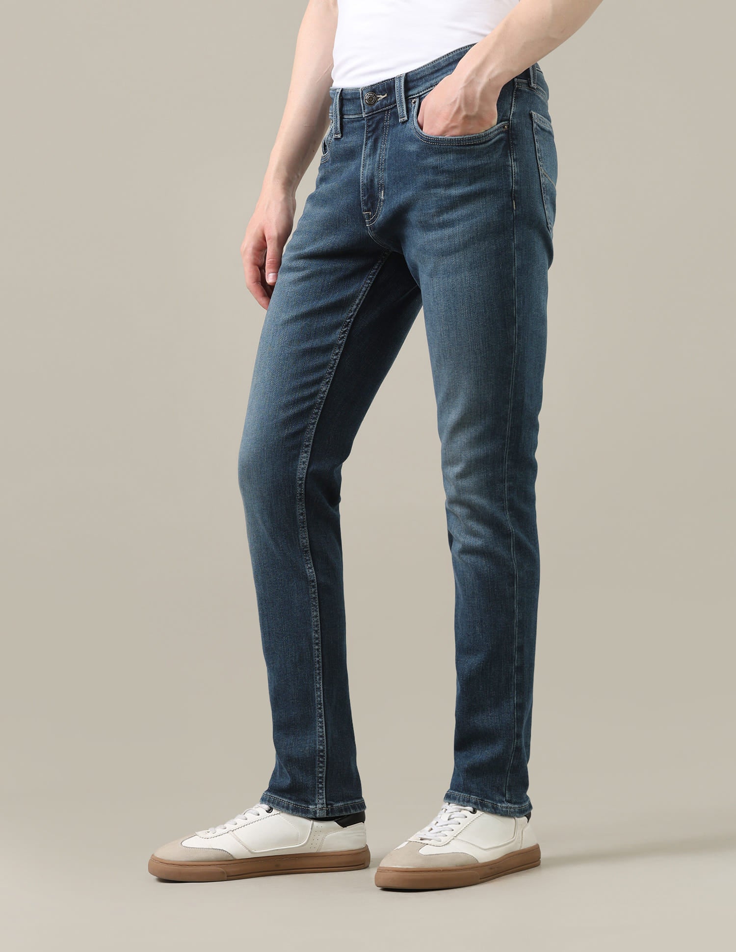 Brandon Slim-Tapered Fit Blue Jeans Blue - U.S. Polo Assn. India | Large