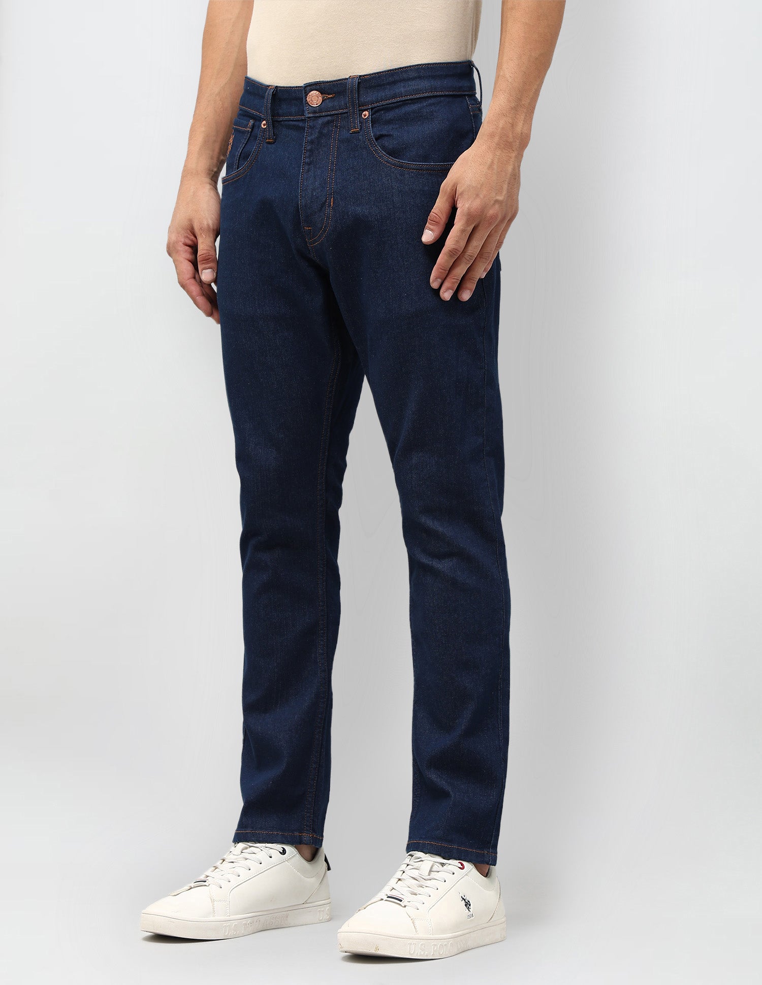 Henry Tapered Fit Blue Jeans Indigo - U.S. POLO ASSN. | Large