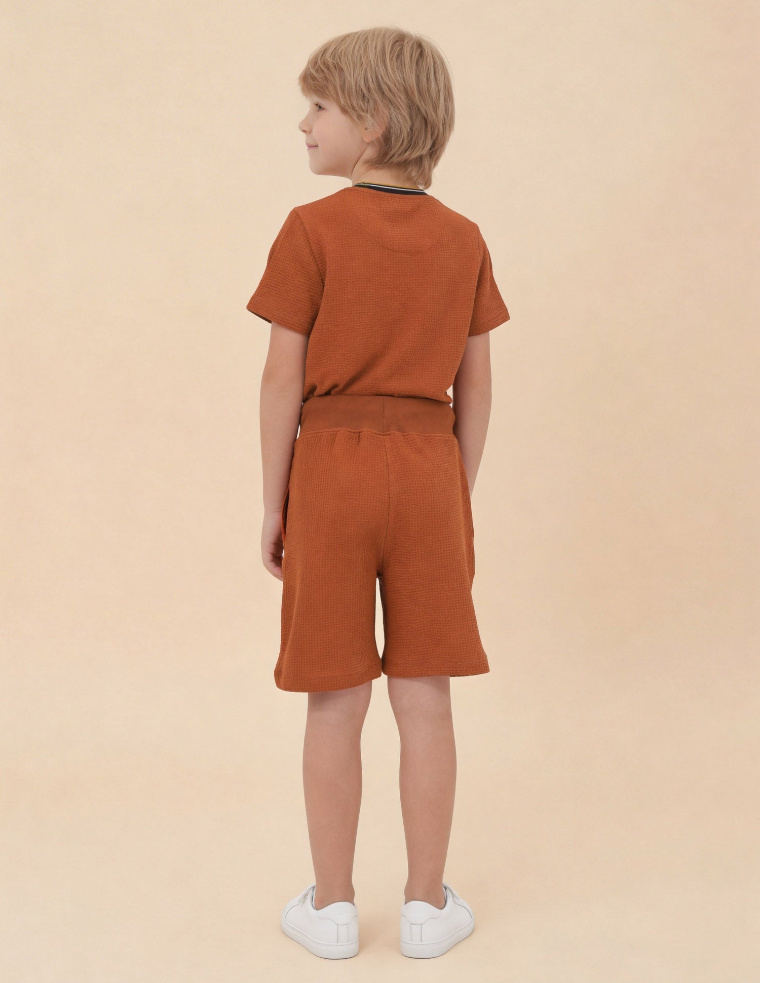 Textured Regular Fit Shorts Red - U.S. Polo Assn. India | Large