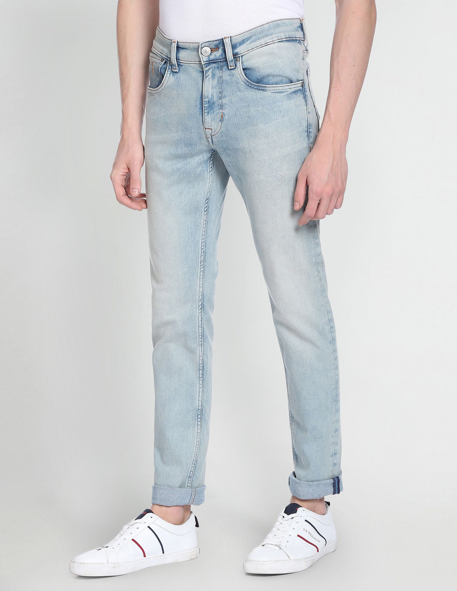 Regallo Skinny Authentic Jeans Light Blue - U.S. Polo Assn. India | Large