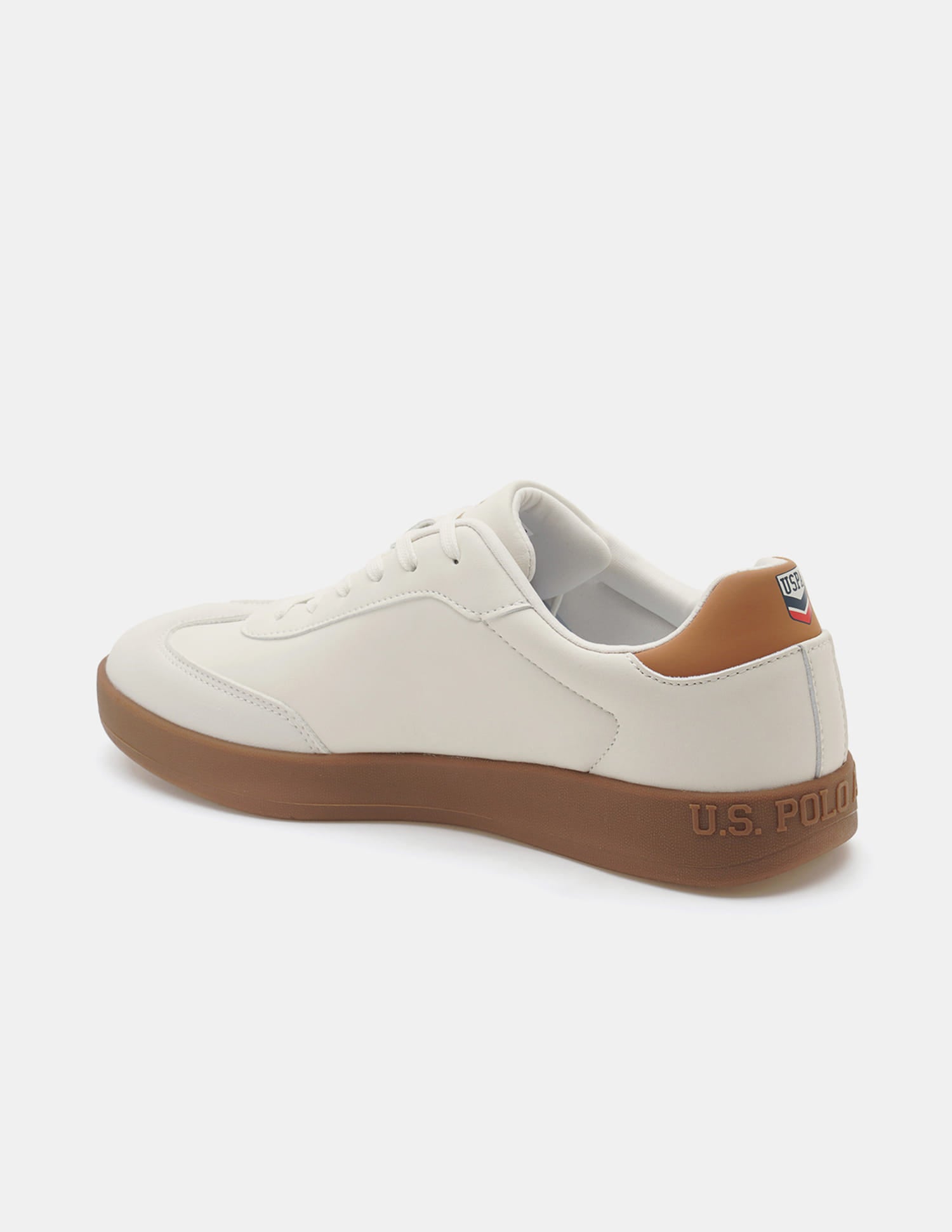 Men Coba 2.0 Colourblocked Round Toe Sneakers Beige - U.S. Polo Assn. India | Large