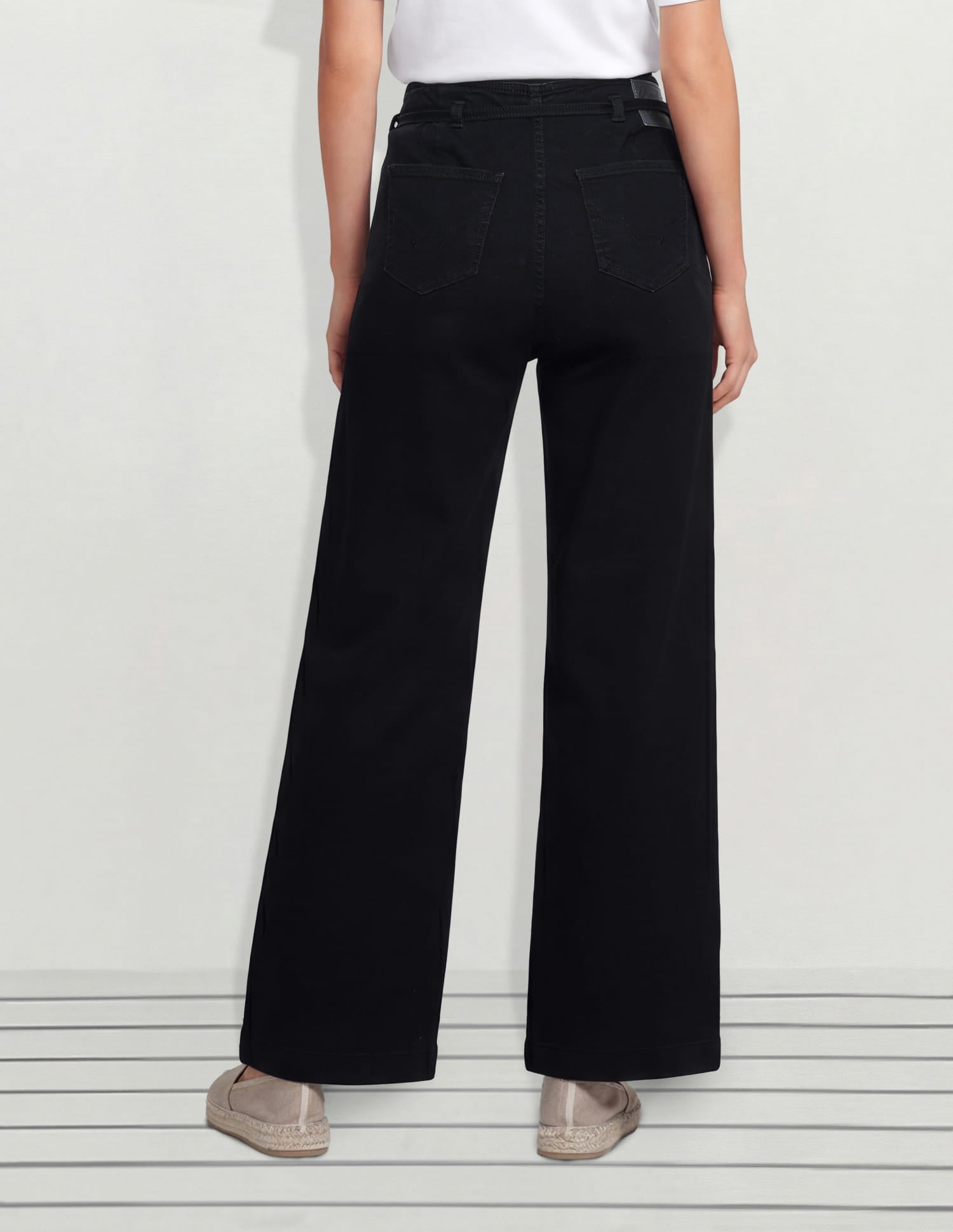 High Rise Wide Leg Fit Jeans Grey - U.S. Polo Assn. India | Large