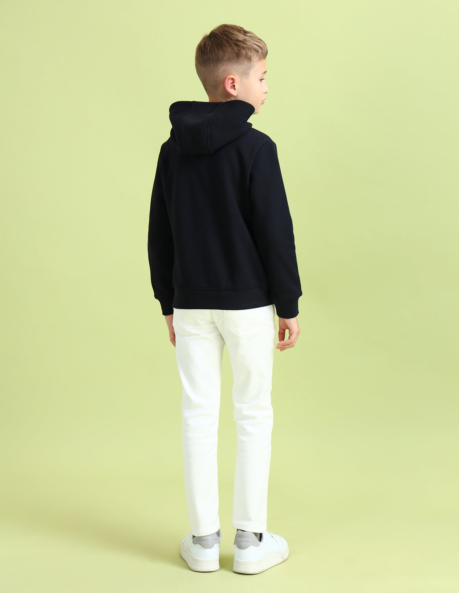 Boys Brand Printed Hooded Sweatshirt Navy - U.S. POLO ASSN. | Large