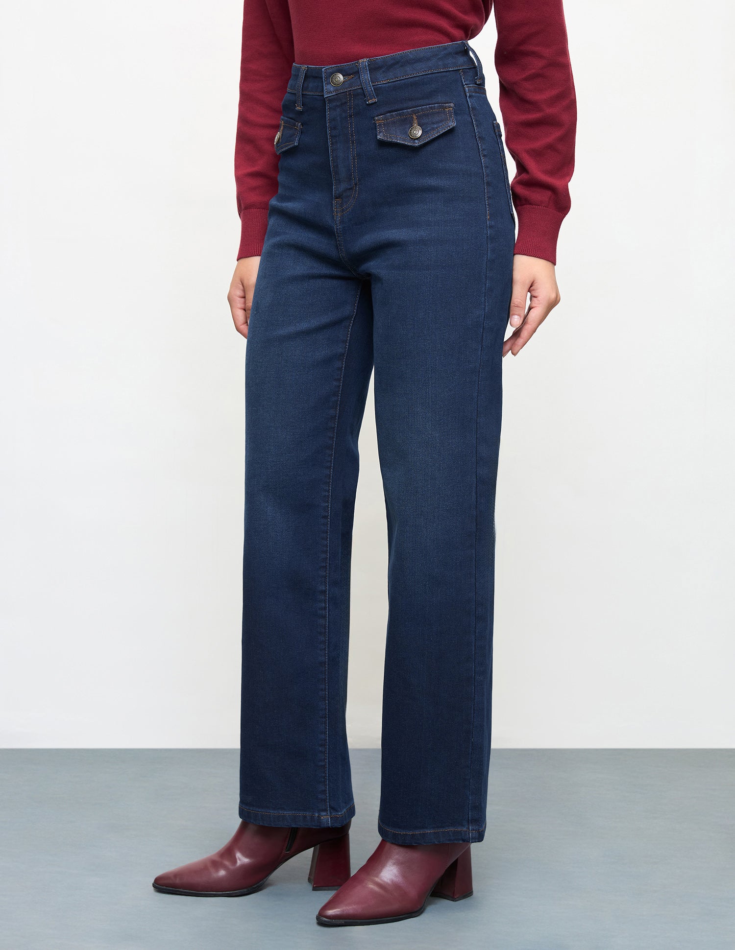 Straight Fit Blue Jeans Dark Blue - U.S. Polo Assn. India | Large