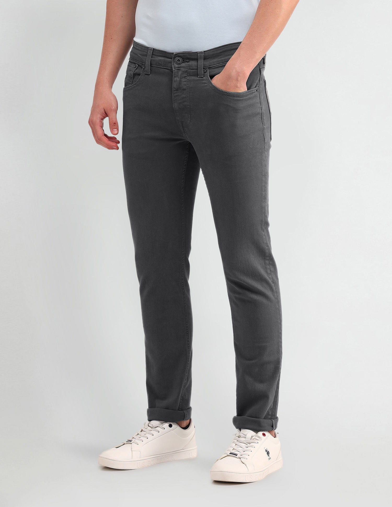 Brandon Slim tapered Fit Jeans Black - U.S. Polo Assn. India | Large