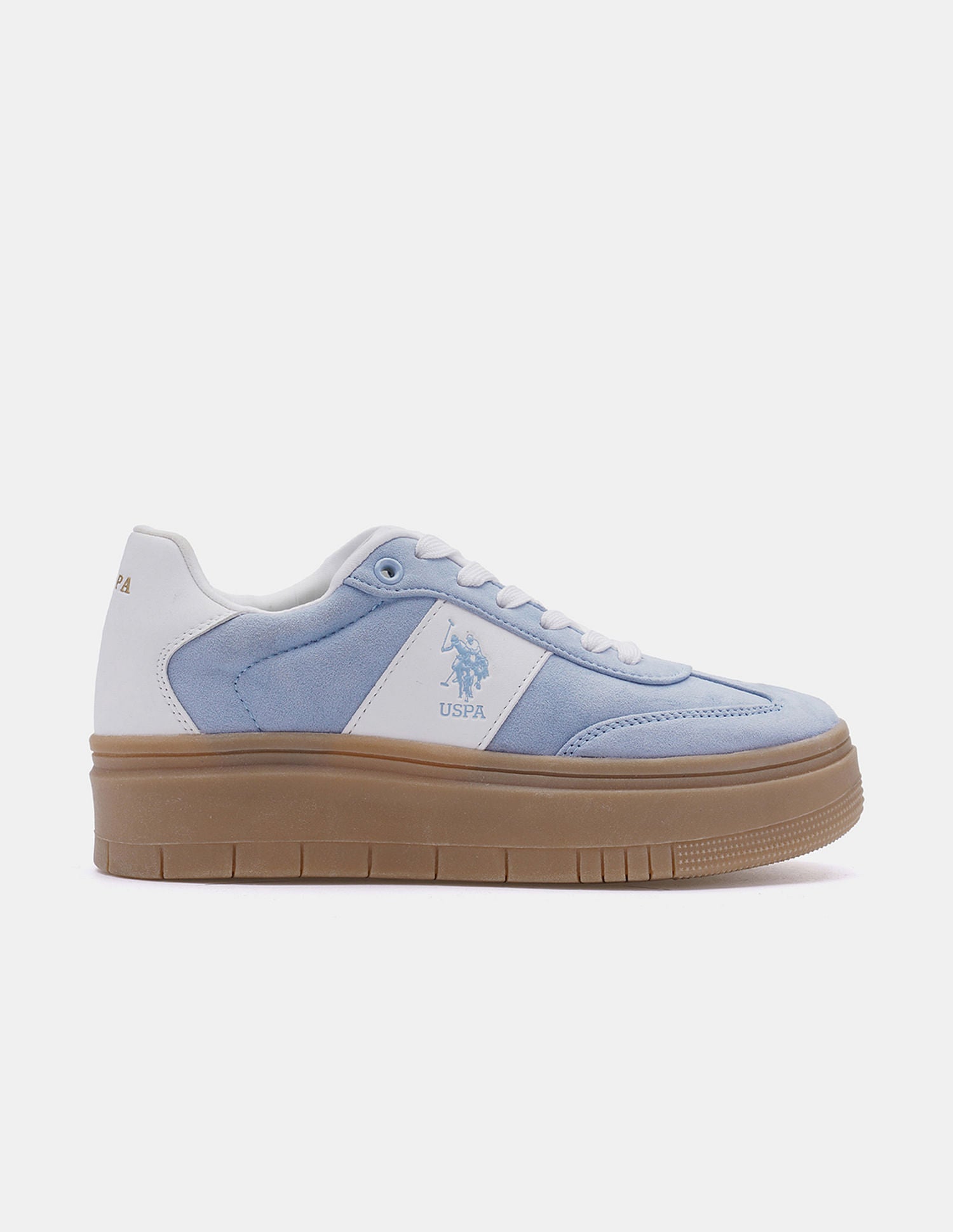 Women Colourblocked Zaira Sneakers Light Blue - U.S. Polo Assn. India | Large