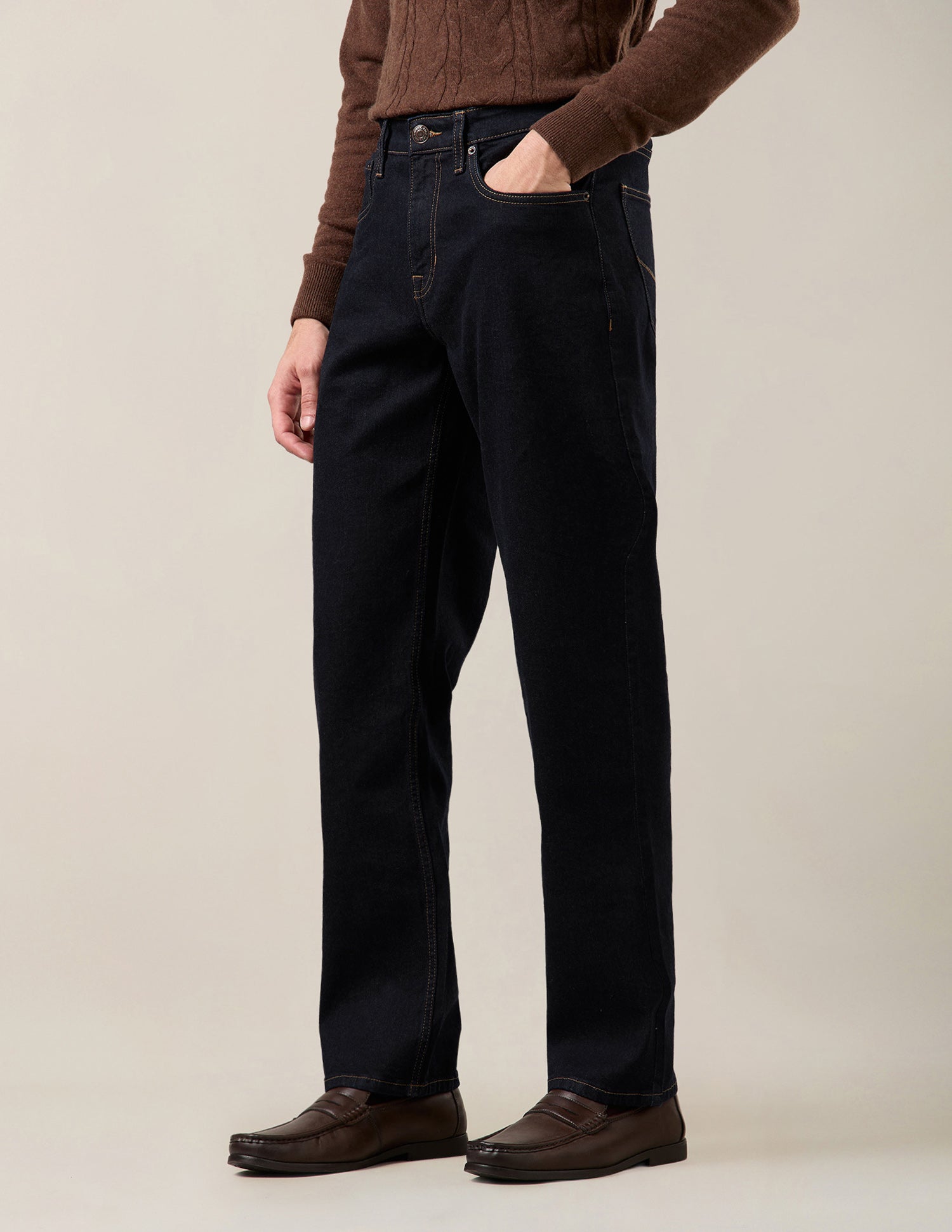 Shawn Relaxed Fit Blue Jeans Dark Indigo - U.S. Polo Assn. India | Large